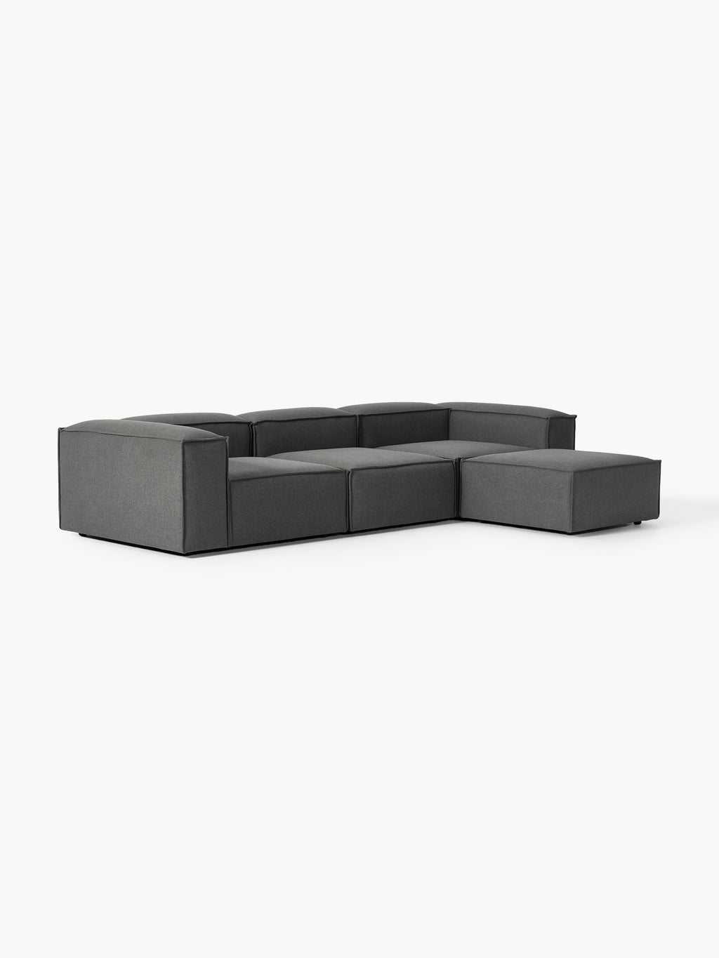 Modulares Sofa Lennon (4-Sitzer) mit Hocker (links/rechts)