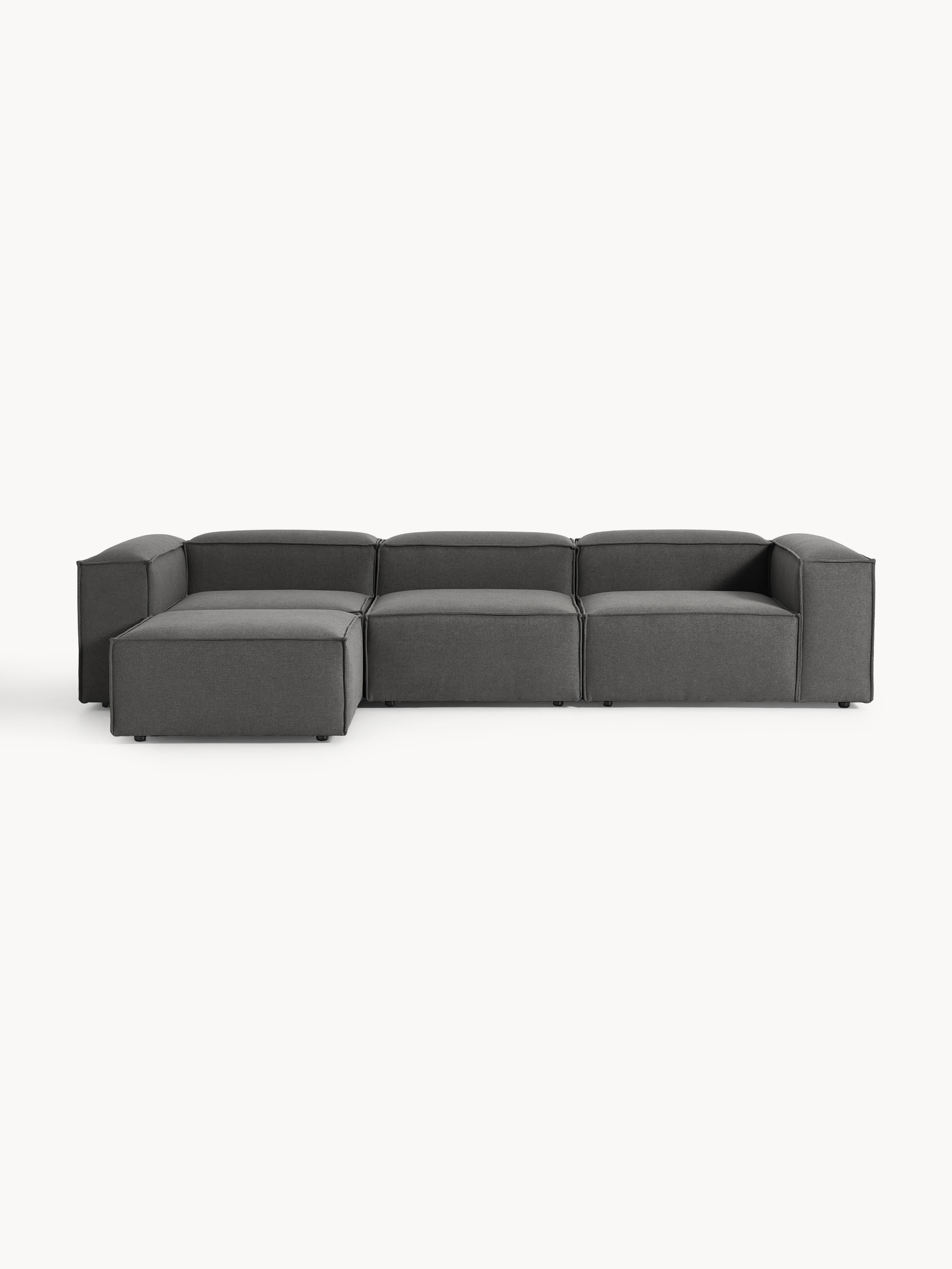 Modulares Sofa Lennon (4-Sitzer) mit Hocker (links/rechts)