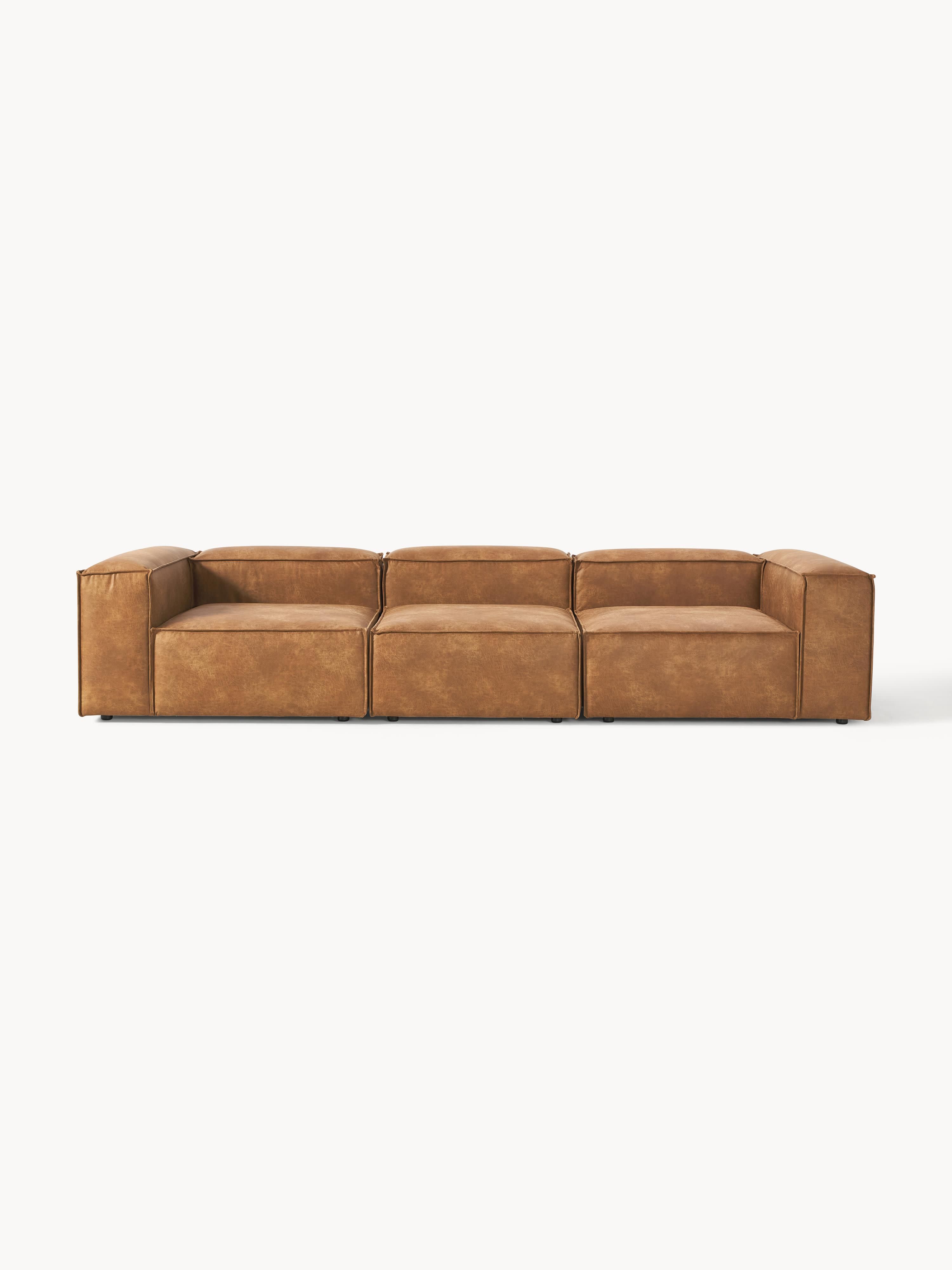 Galeriebild 1 - Modulares Sofa Lennon (4-Sitzer) aus Leder