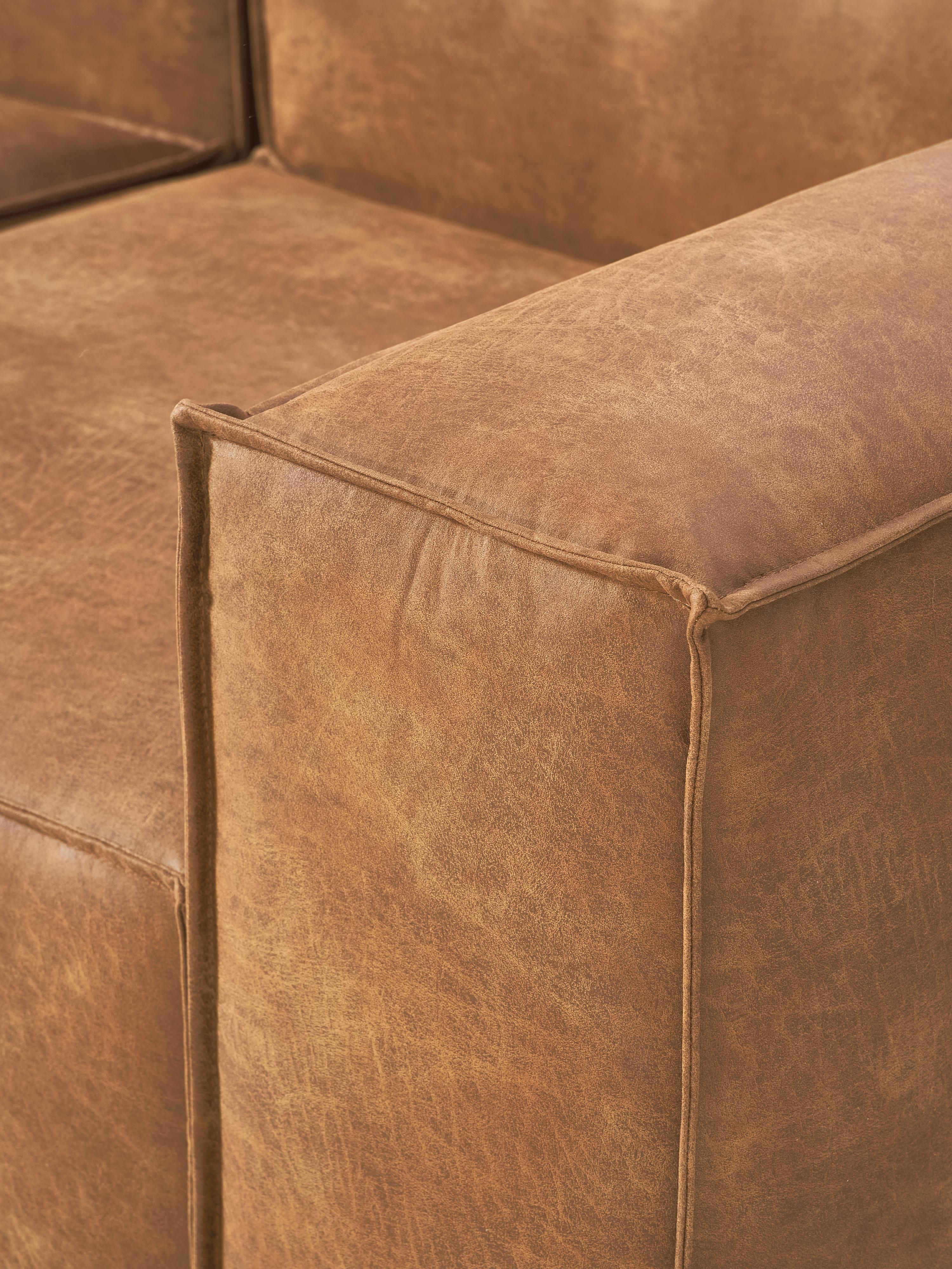 Modulares Sofa Lennon (4-Sitzer) aus Leder