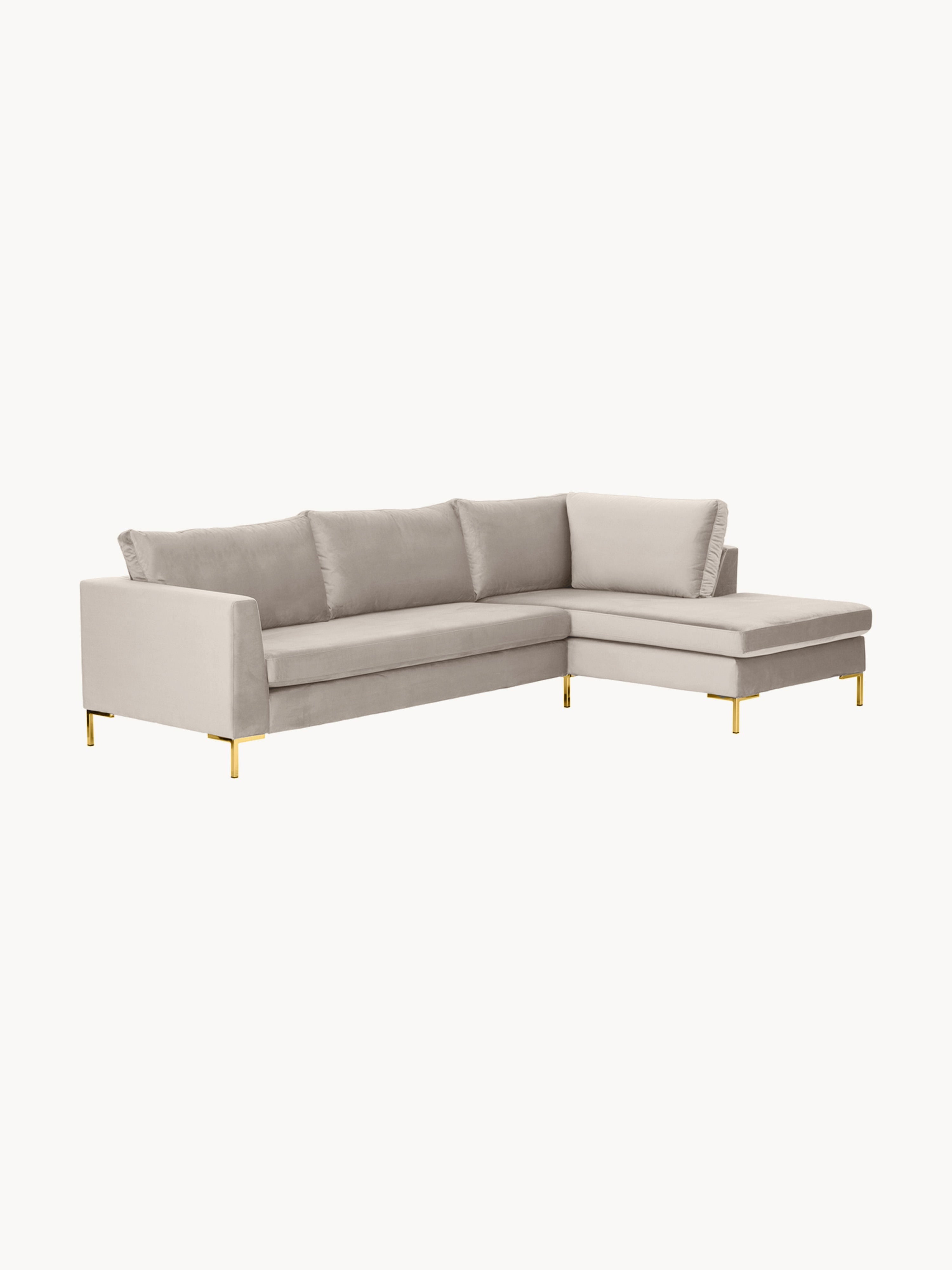 Samt-Ecksofa Luna