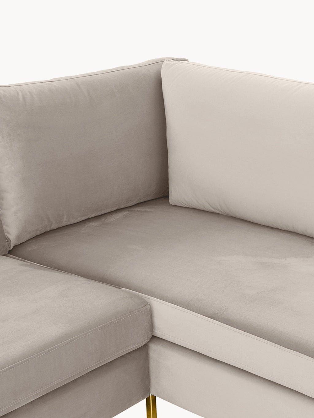 Samt-Ecksofa Luna