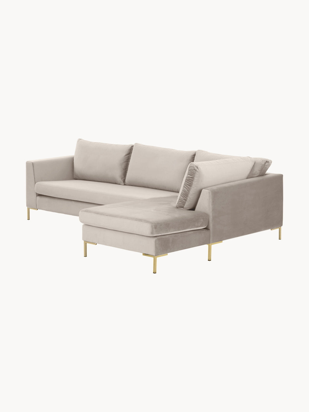 Samt-Ecksofa Luna