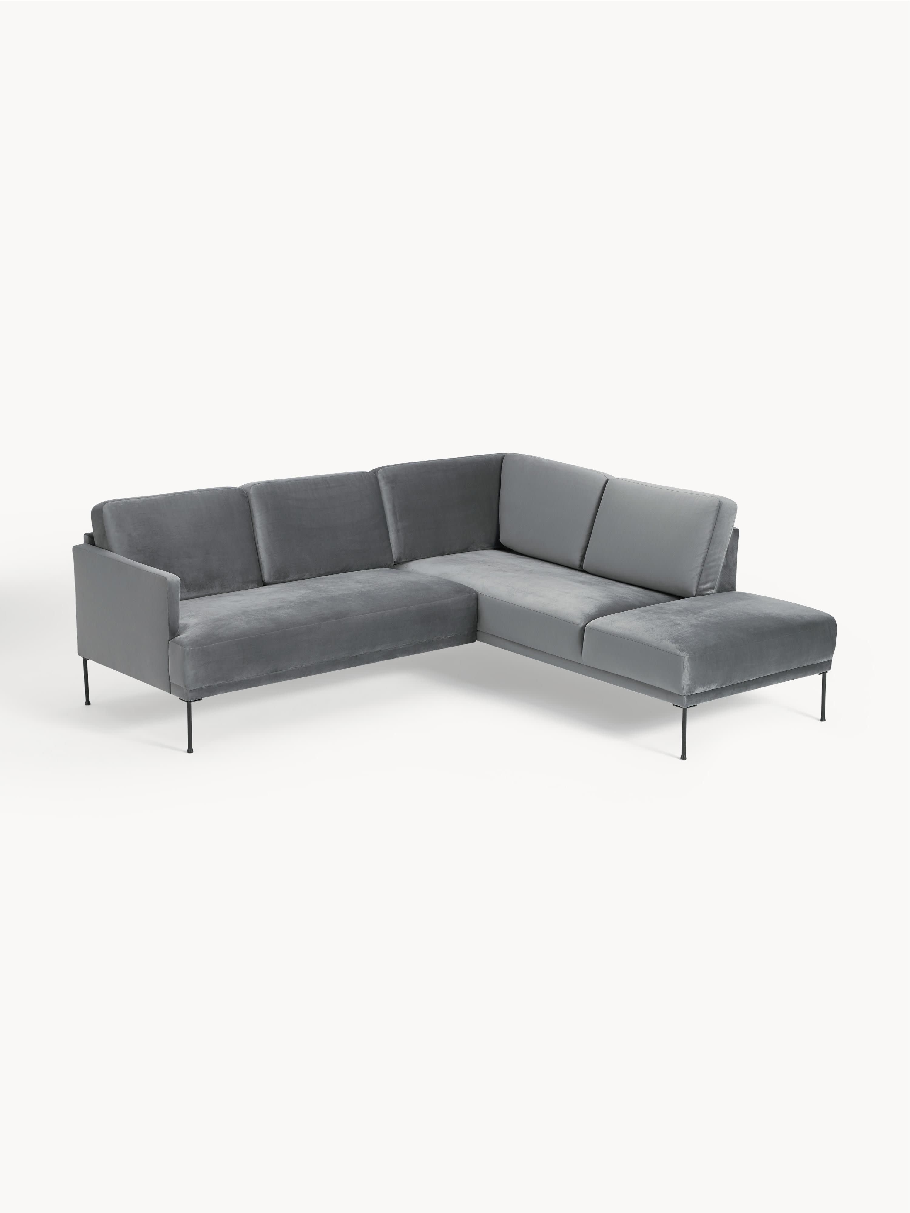 Samt-Ecksofa Fluente
