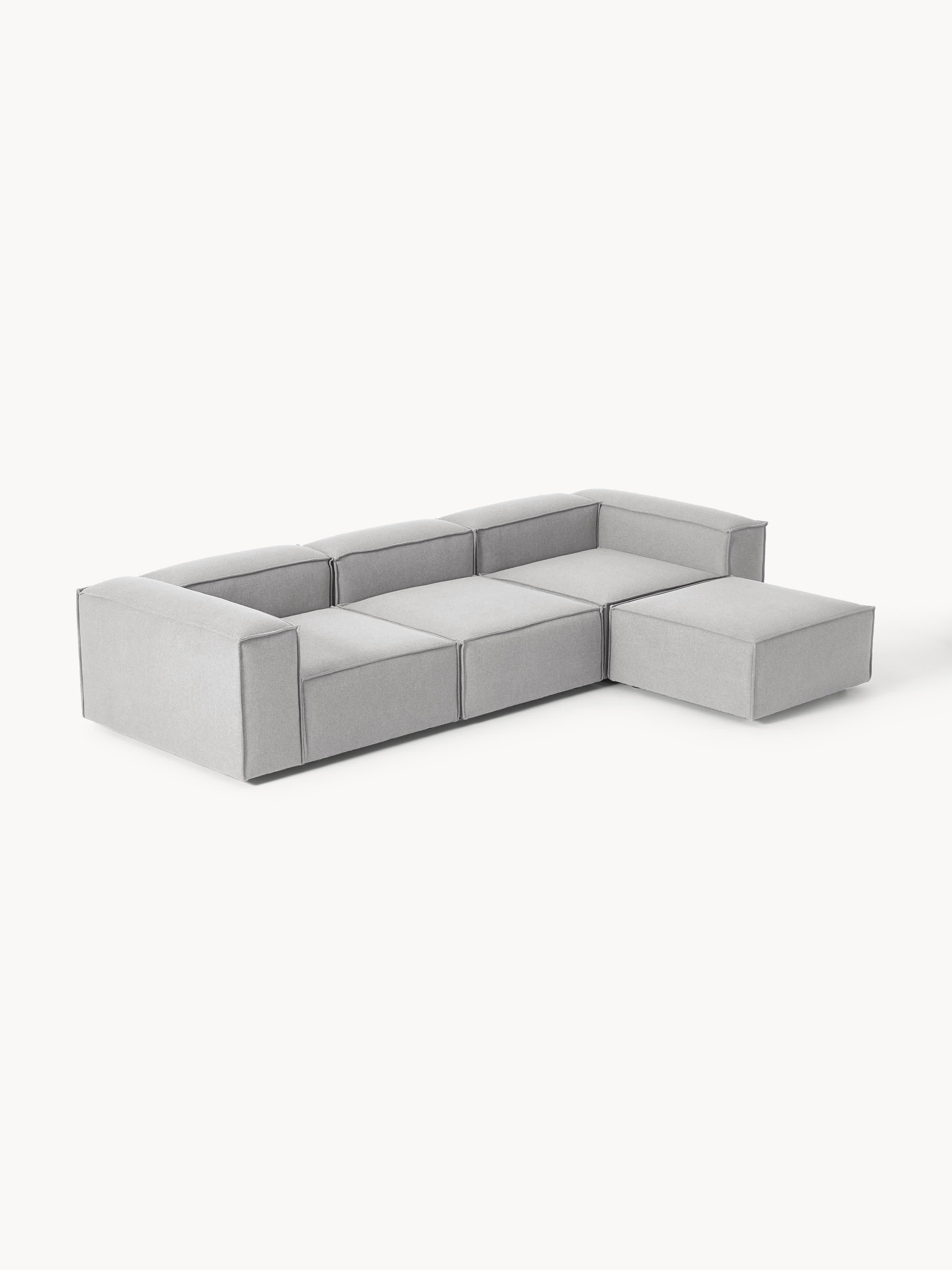 Modulares Sofa Lennon (4-Sitzer) mit Hocker (links/rechts)