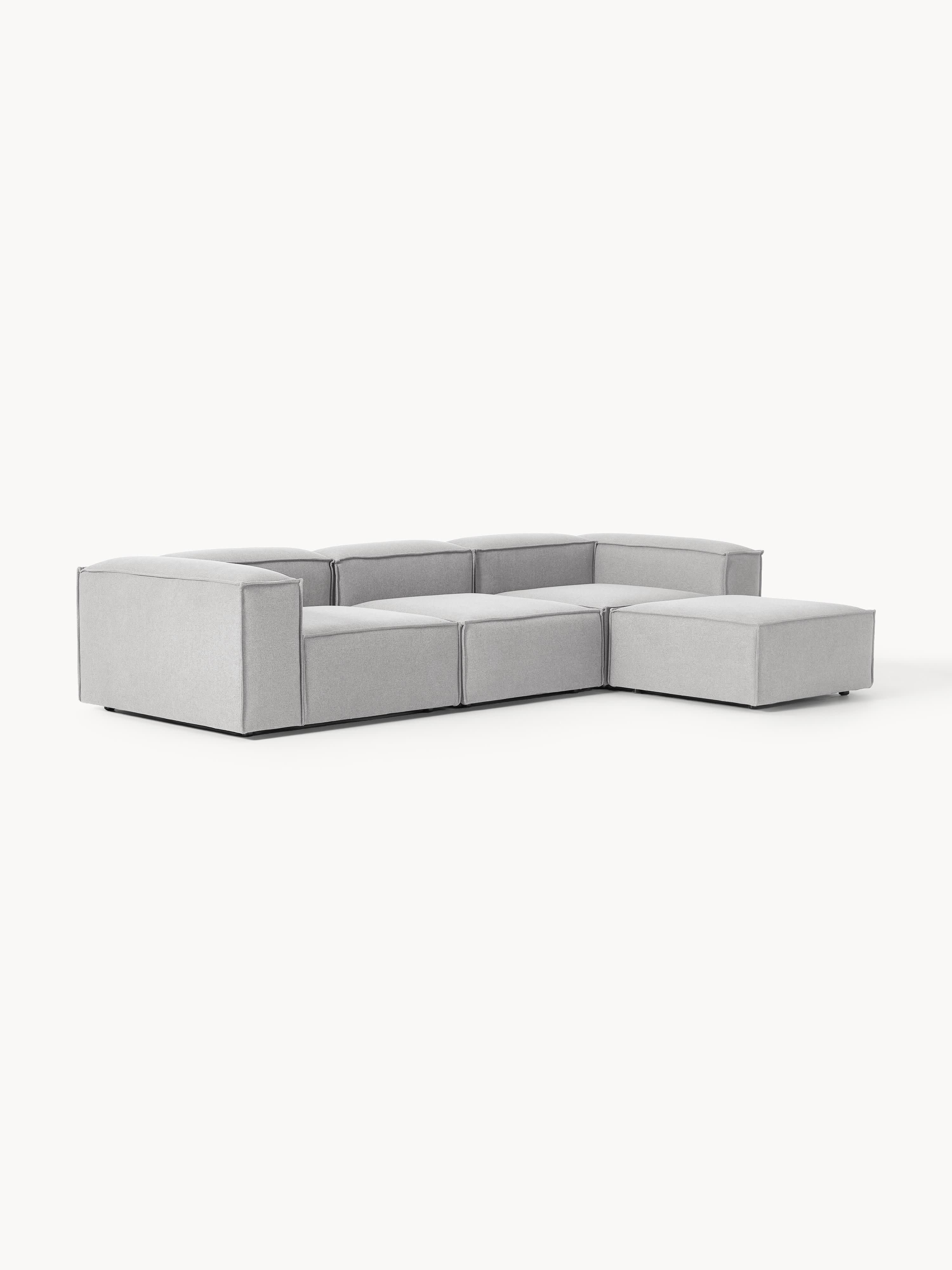 Modulares Sofa Lennon (4-Sitzer) mit Hocker (links/rechts)