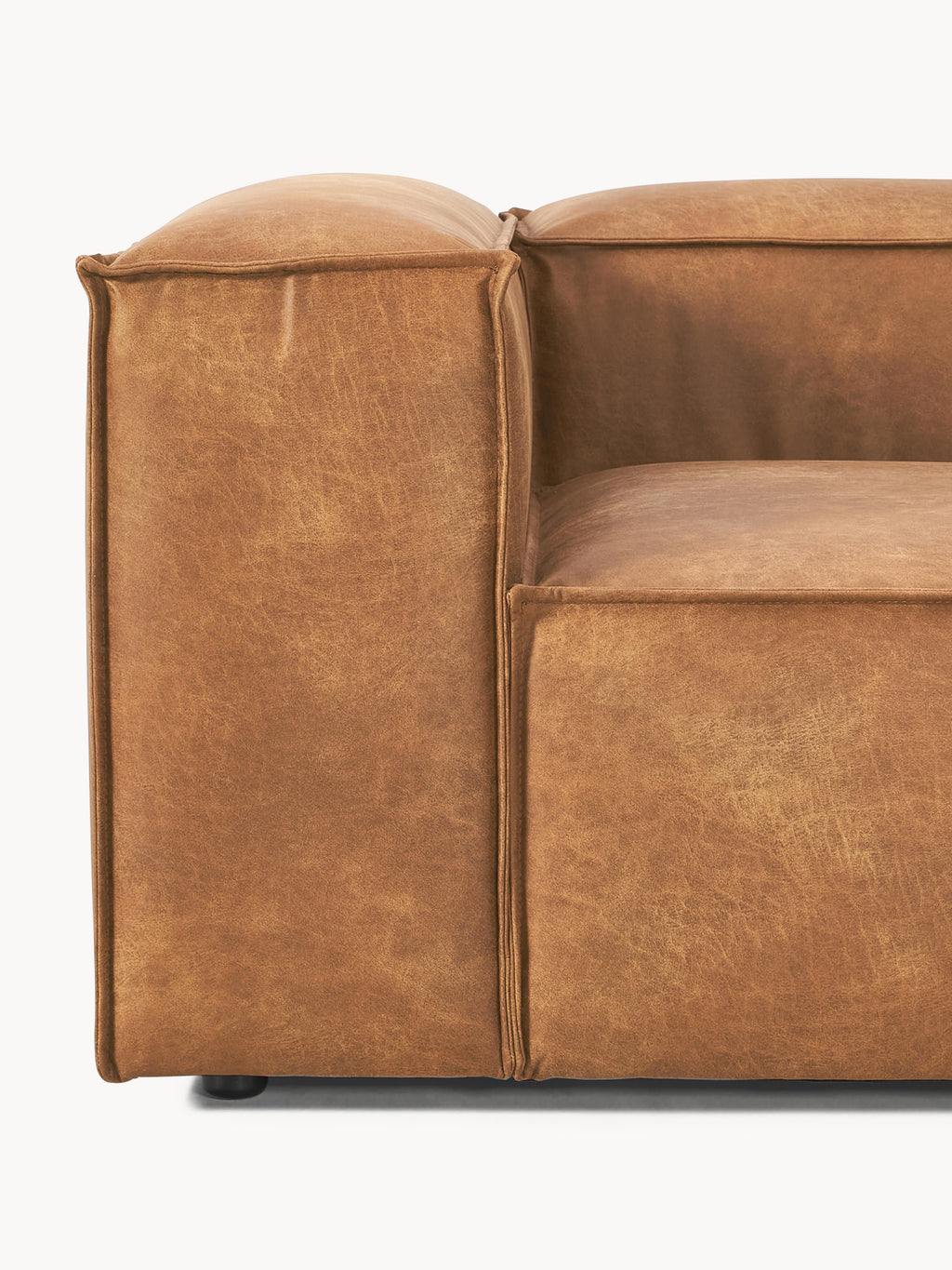 Modulares Sofa Lennon (3-Sitzer) aus Leder