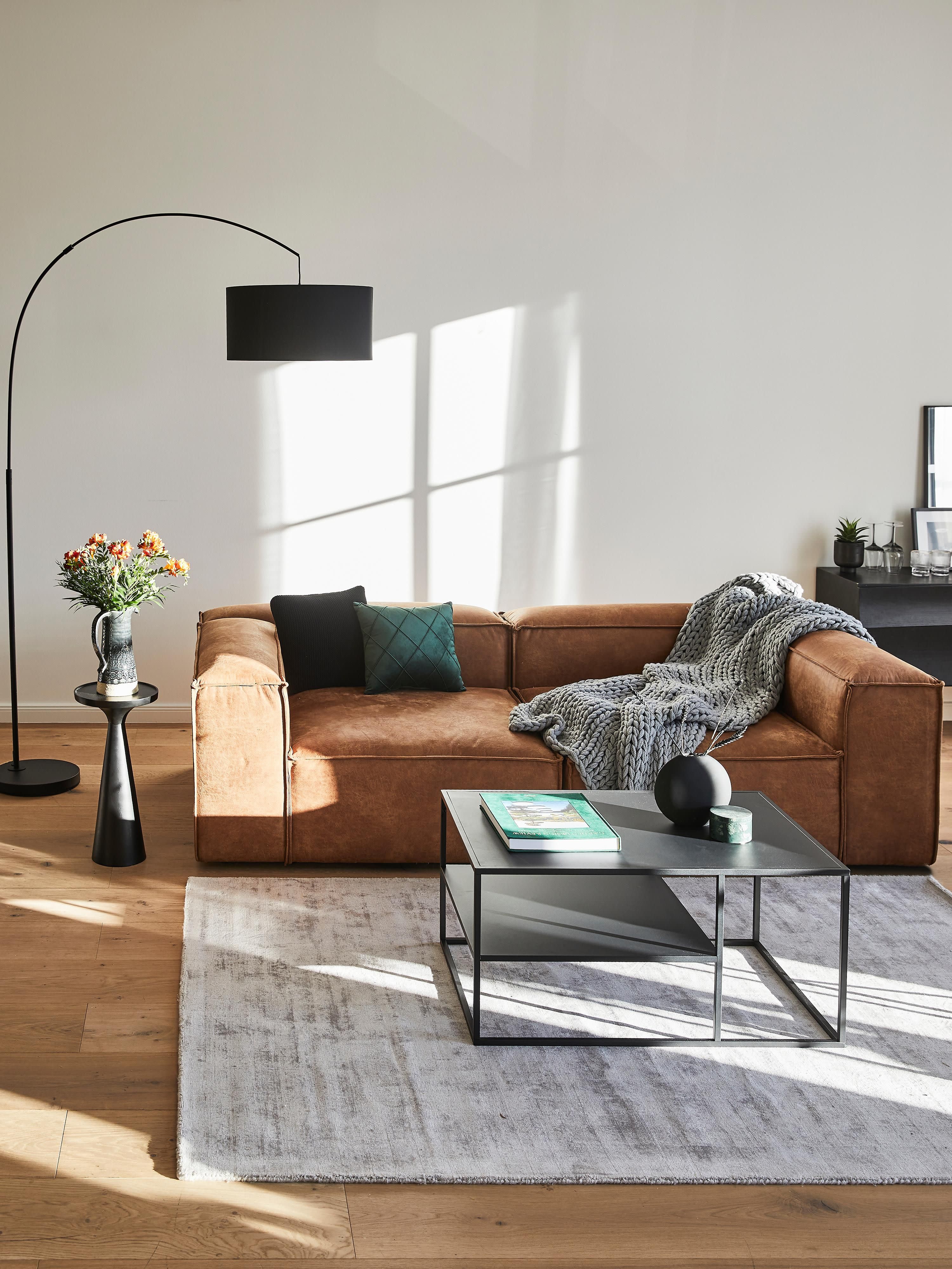 Modulares Sofa Lennon (3-Sitzer) aus Leder