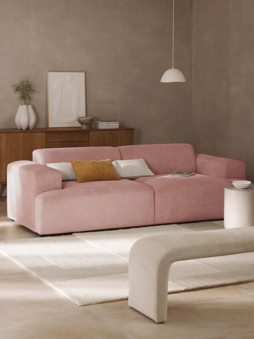 Cord-Sofa Melva (3-Sitzer)