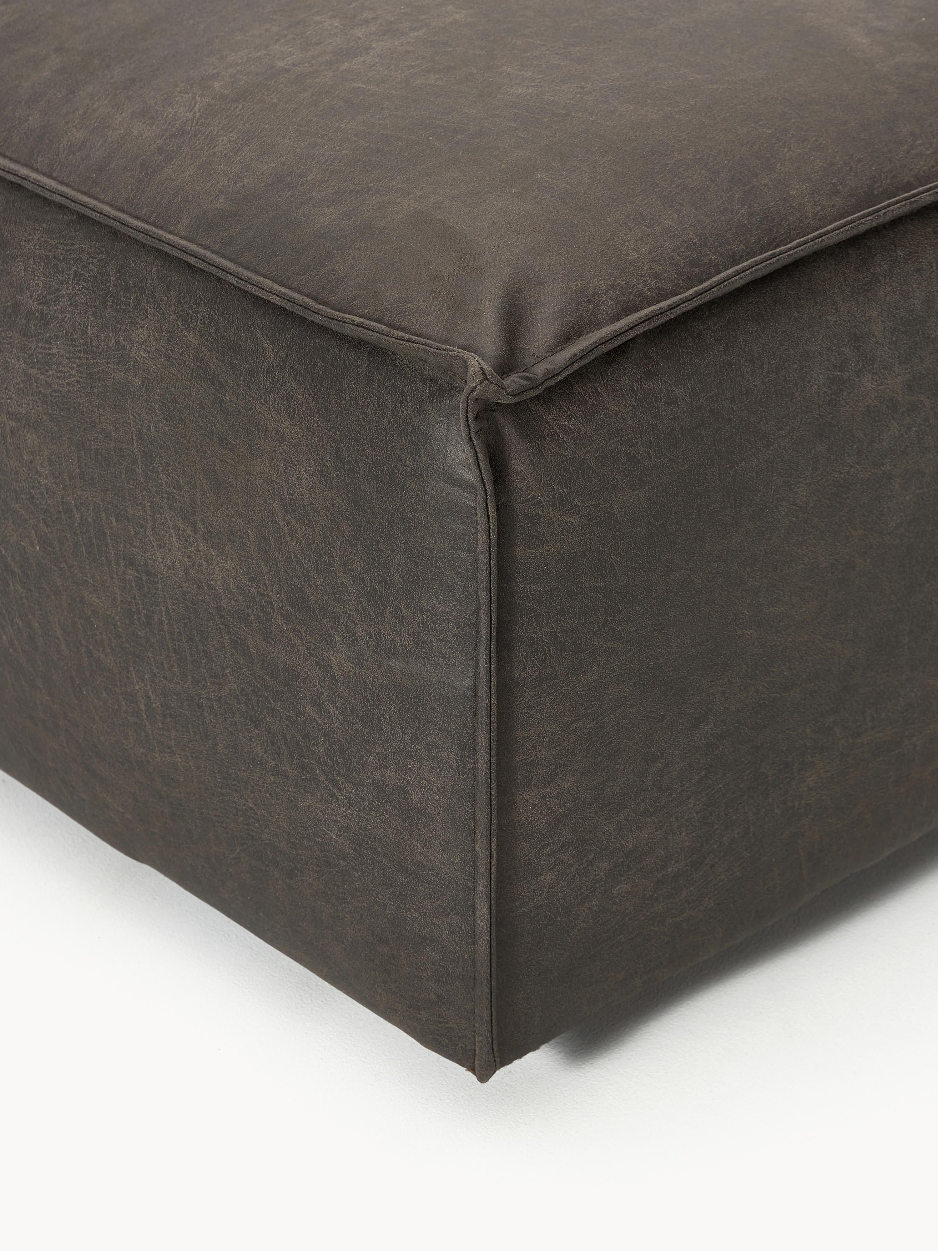 Sofa-Hocker Lennon aus Leder