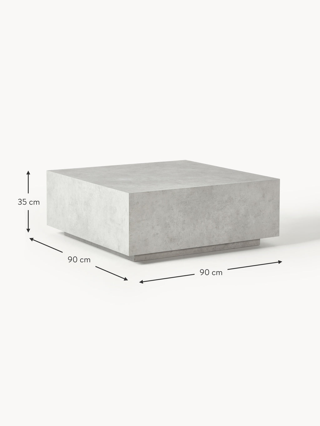 Couchtisch Lesley in Beton-Optik