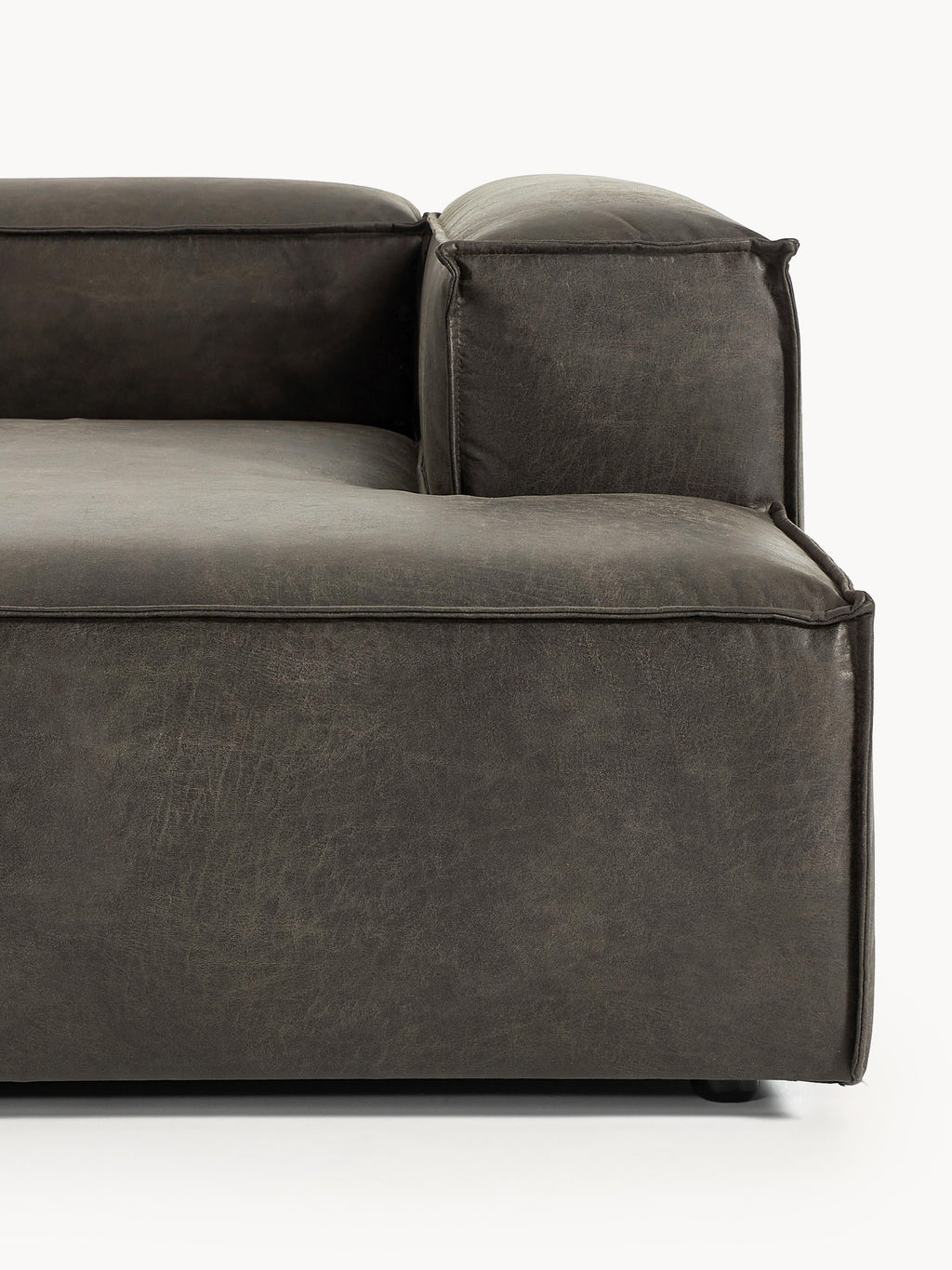 Modulares Ecksofa Lennon (4-Sitzer) aus Leder