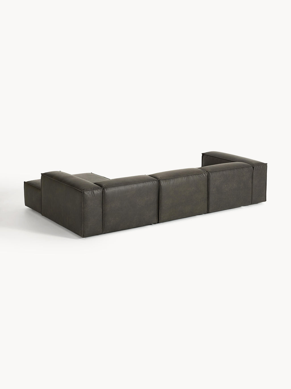 Modulares Ecksofa Lennon (4-Sitzer) aus Leder