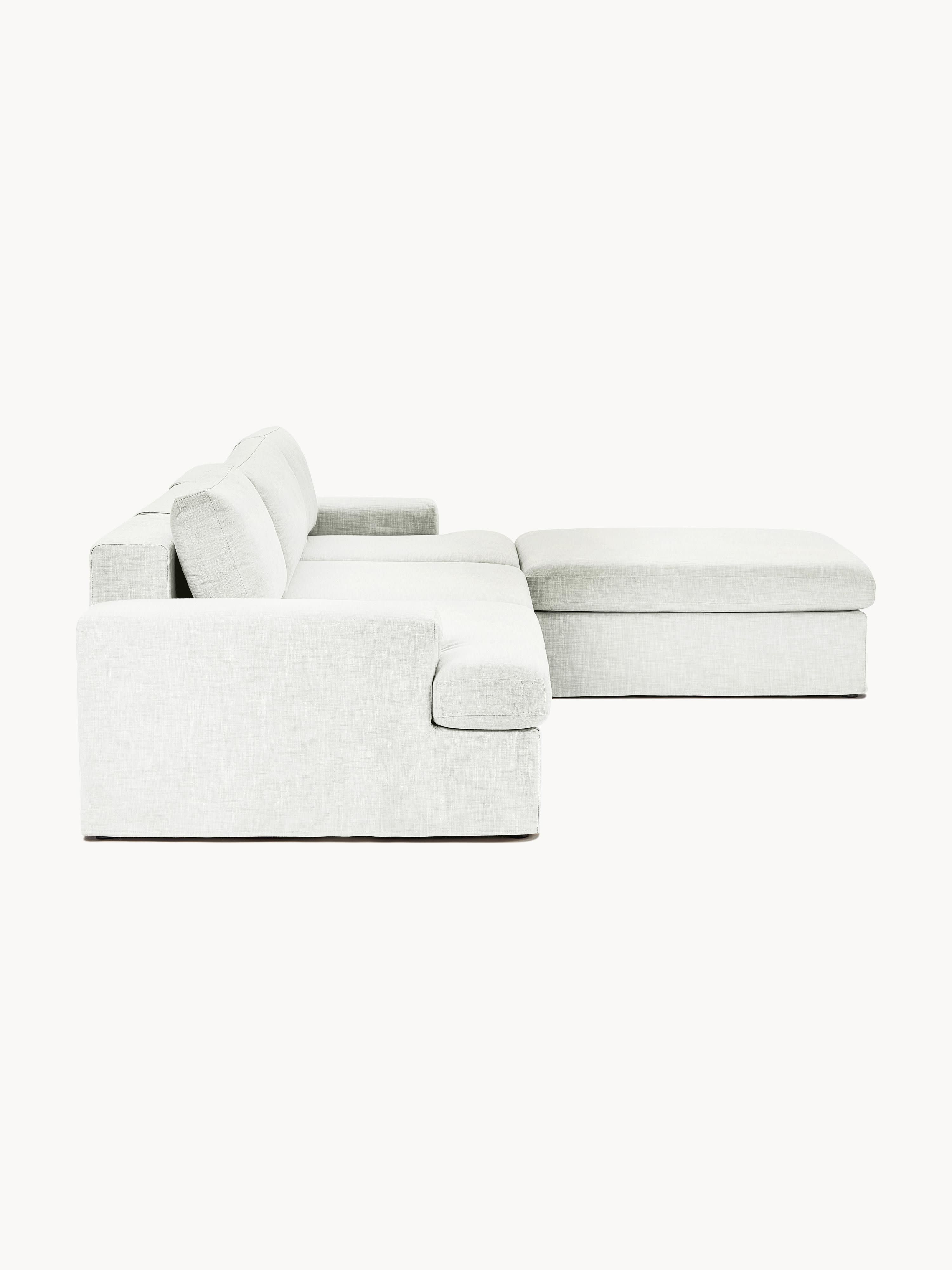 Modulares Sofa Russell (4-Sitzer) mit Hocker (links/rechts)