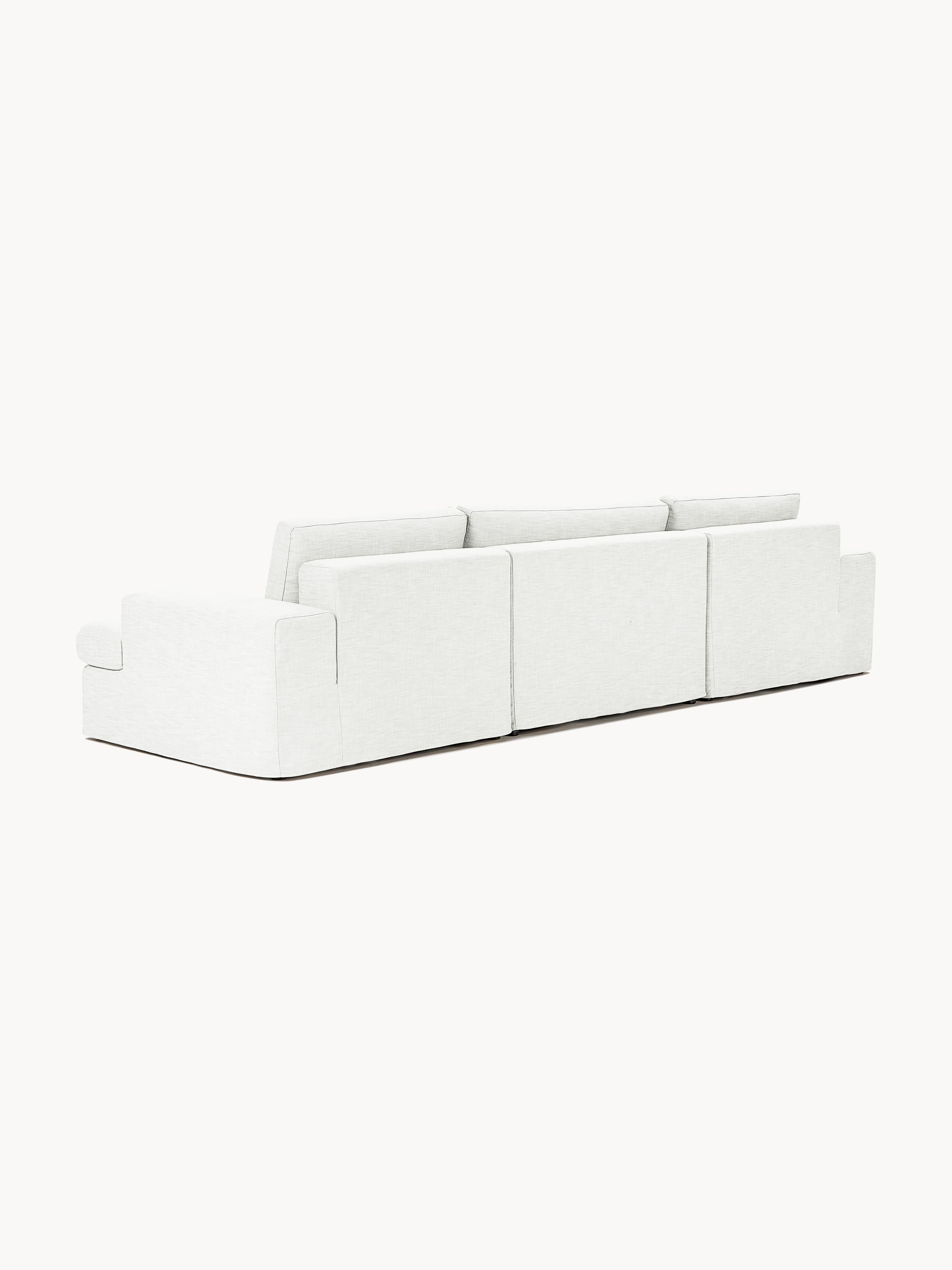Modulares Sofa Russell (4-Sitzer) mit Hocker (links/rechts)