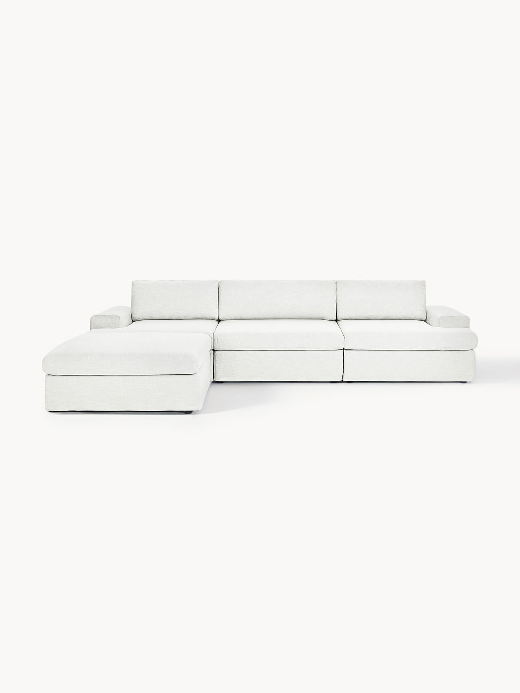 Modulares Sofa Russell (4-Sitzer) mit Hocker (links/rechts)