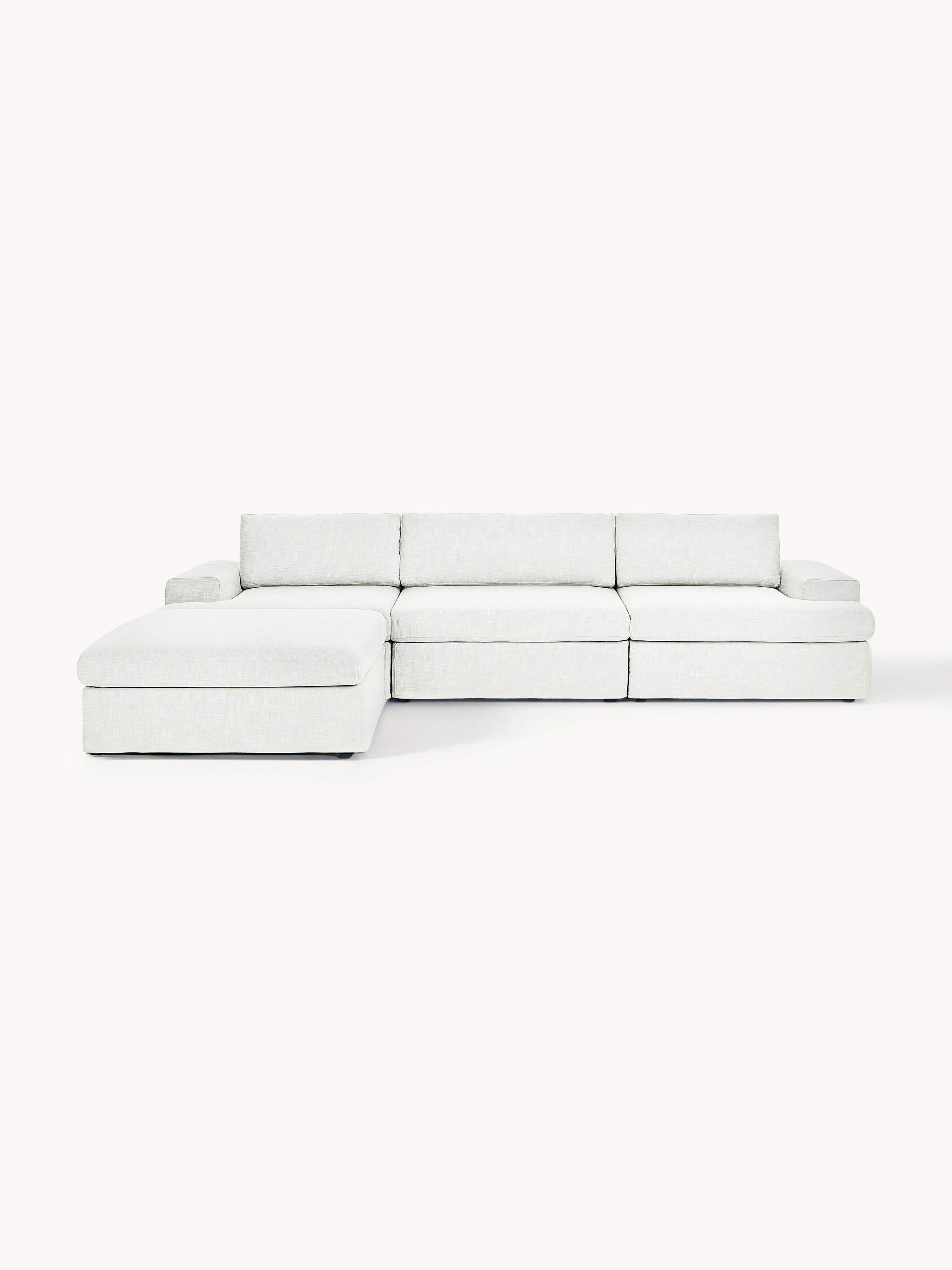 Modulares Sofa Russell (4-Sitzer) mit Hocker (links/rechts)