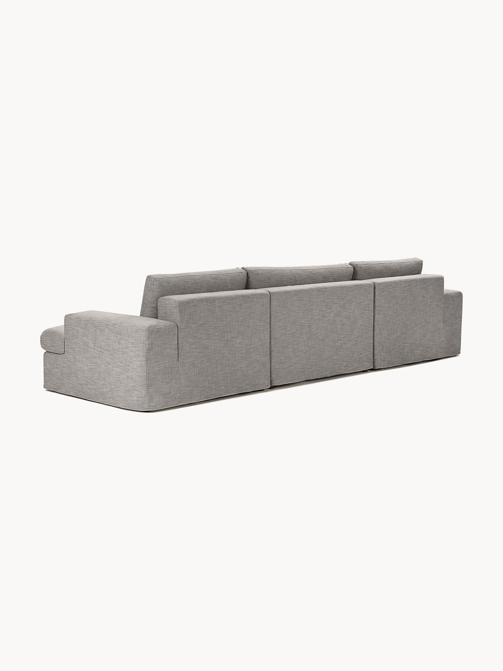 Modulares Sofa Russell (4-Sitzer) mit Hocker (links/rechts)