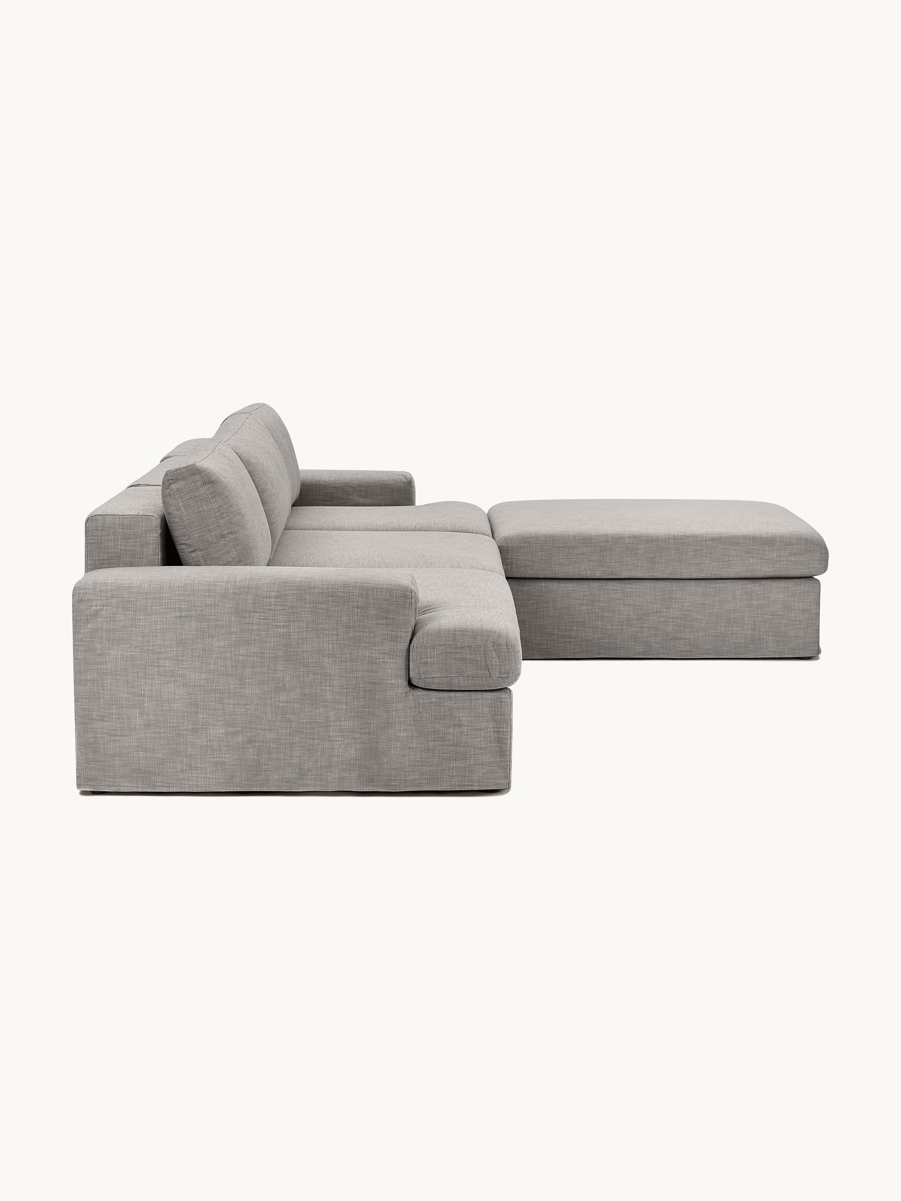 Modulares Sofa Russell (4-Sitzer) mit Hocker (links/rechts)
