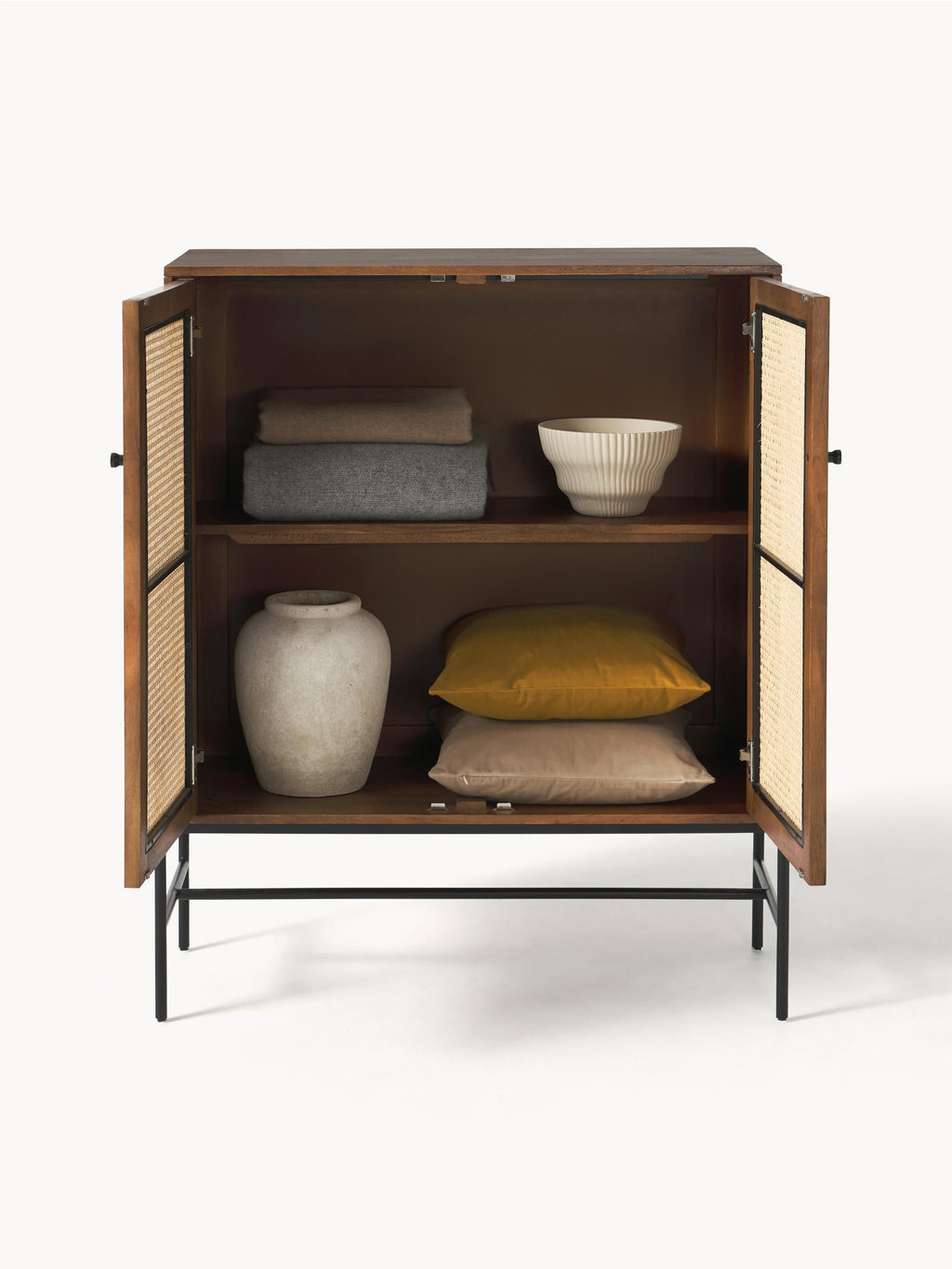 Highboard Vienna mit Wiener Geflecht