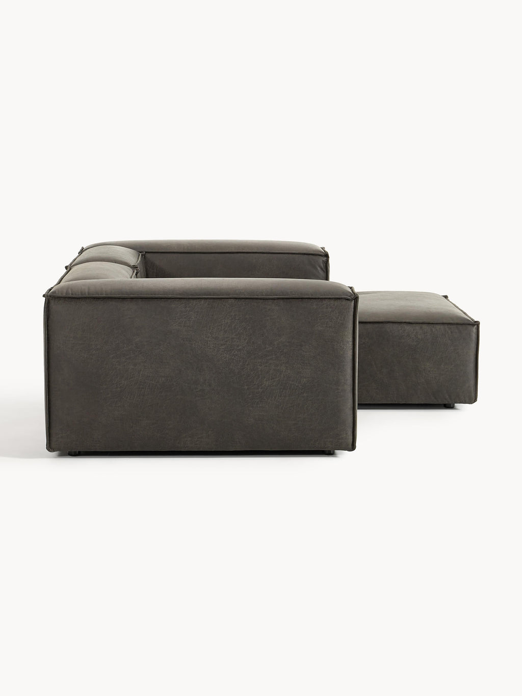 Modulares Ecksofa Lennon (2-Sitzer) aus Leder