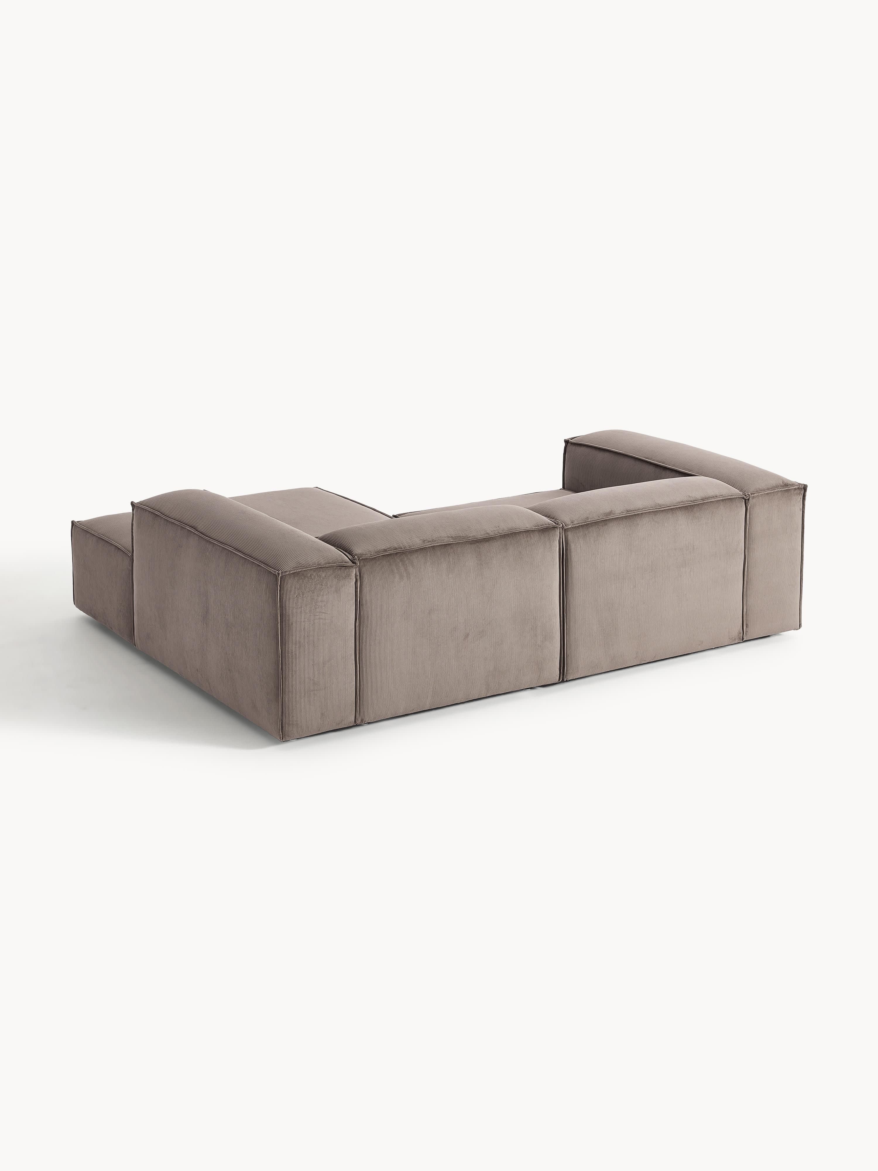 Modulares Ecksofa Lennon (2-Sitzer) aus Cord