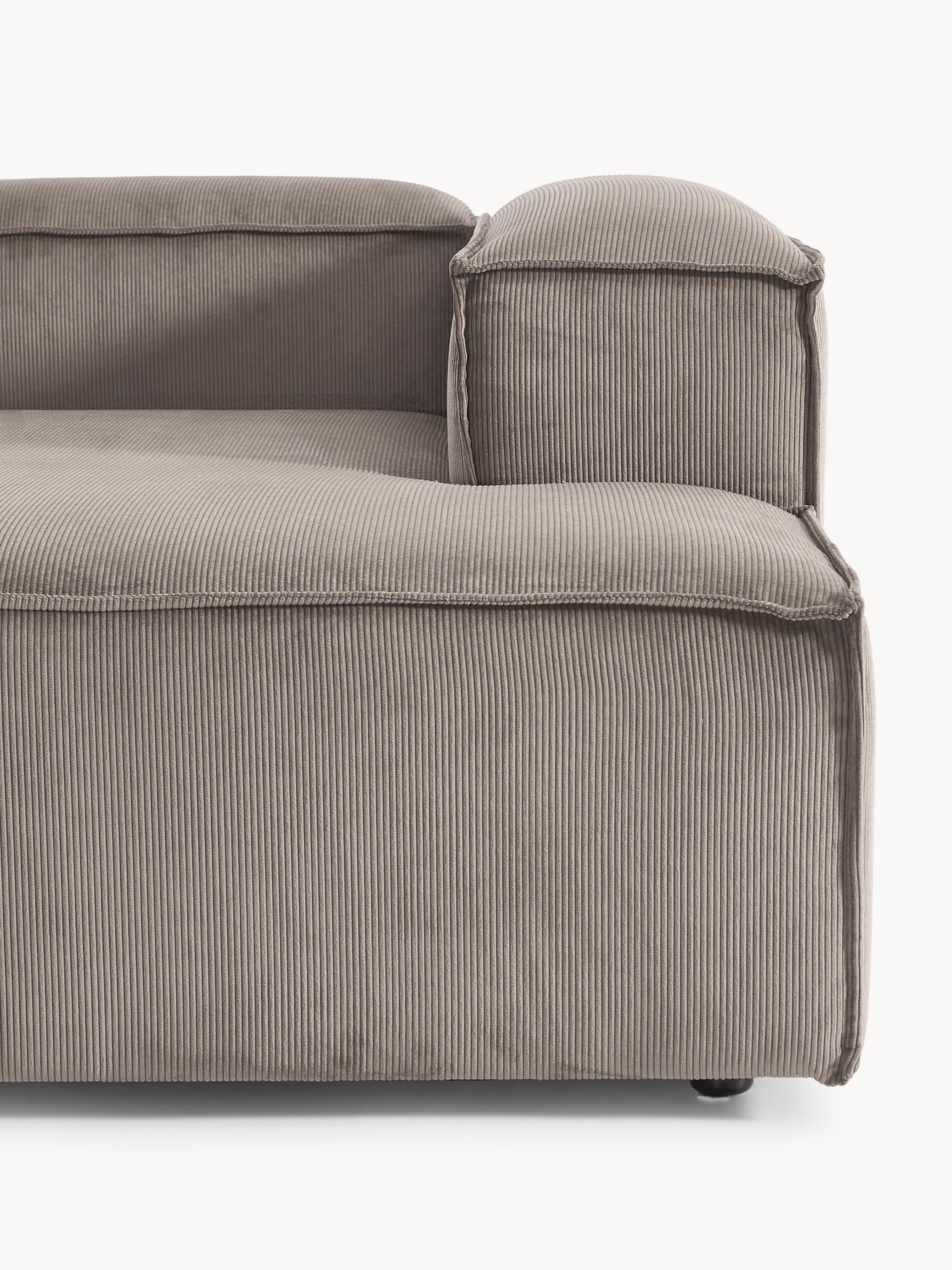 Modulares Ecksofa Lennon (2-Sitzer) aus Cord