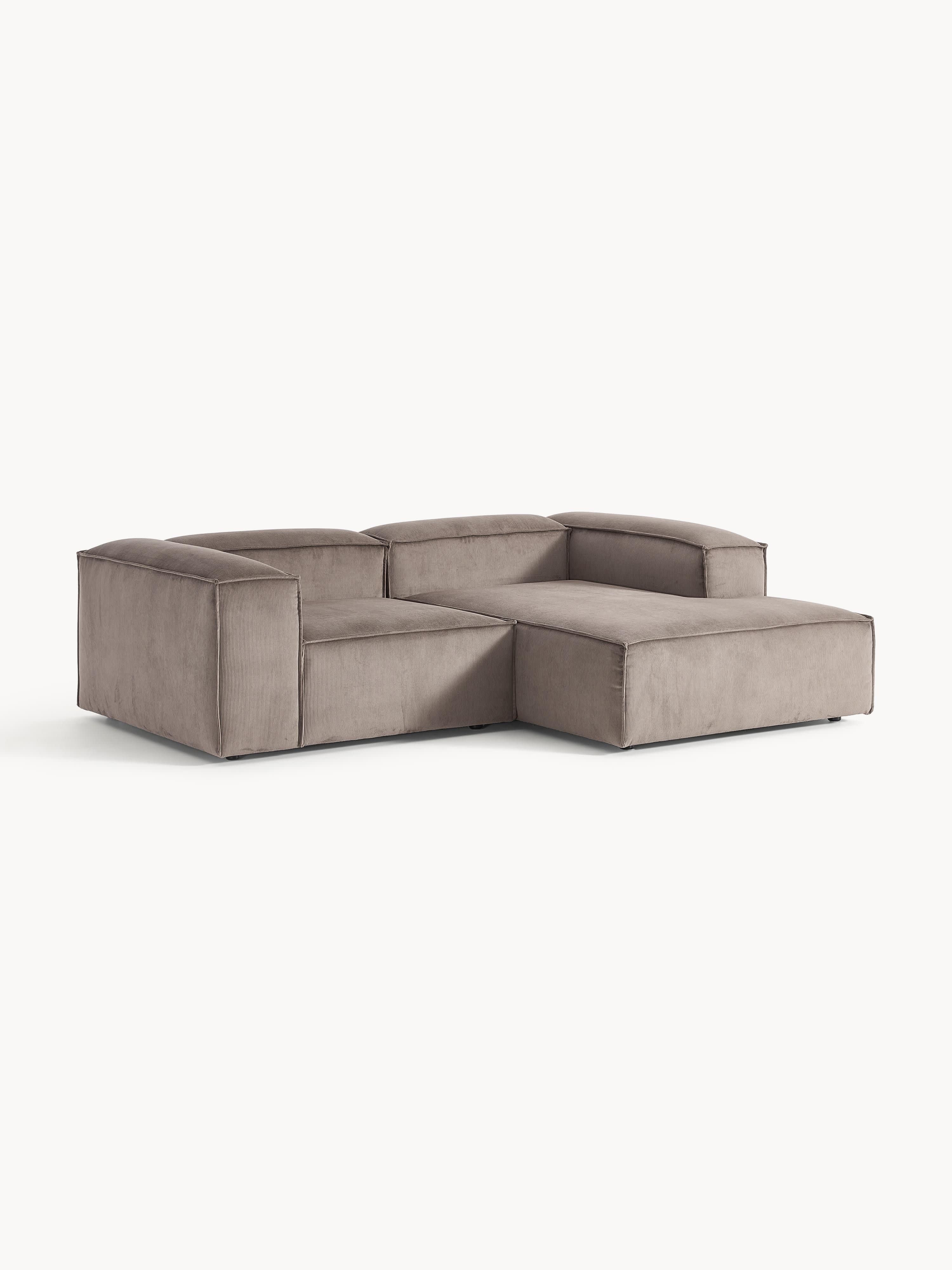 Modulares Ecksofa Lennon (2-Sitzer) aus Cord