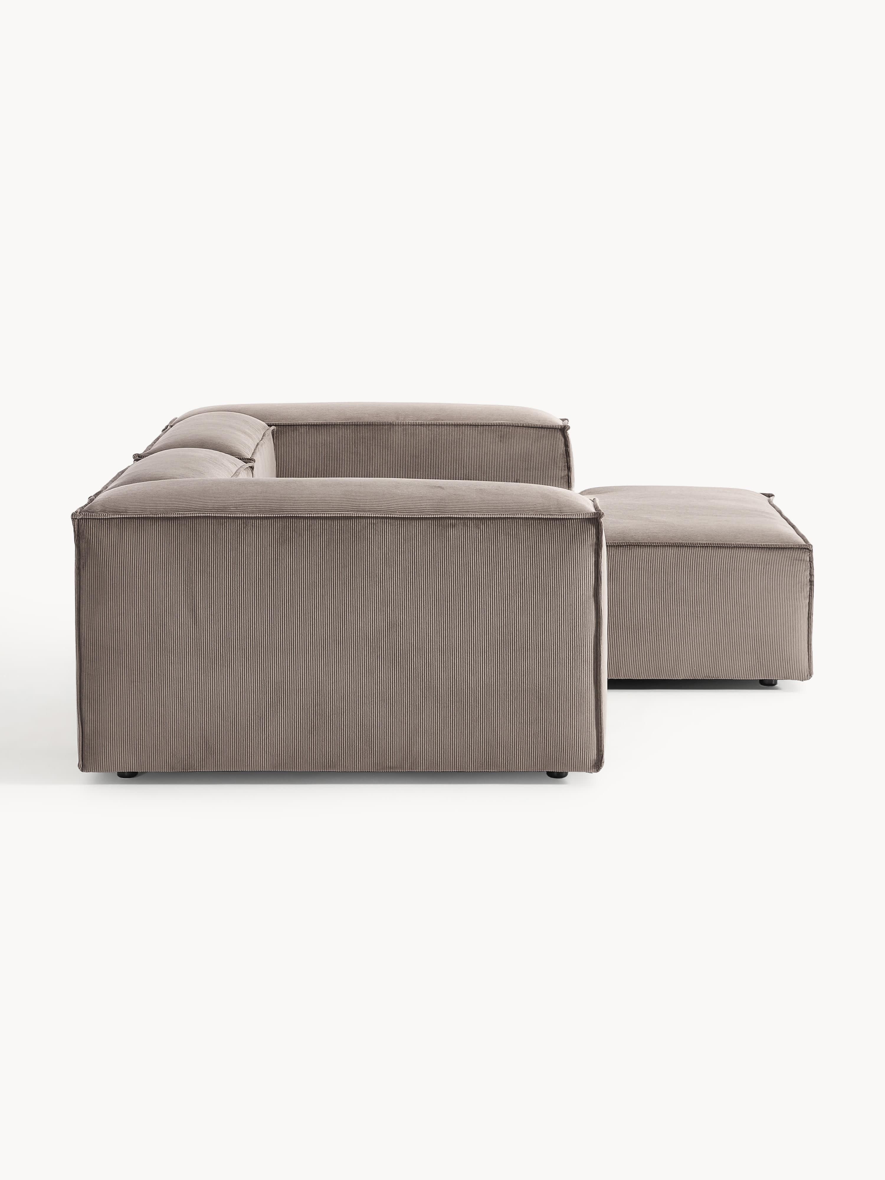 Modulares Ecksofa Lennon (2-Sitzer) aus Cord