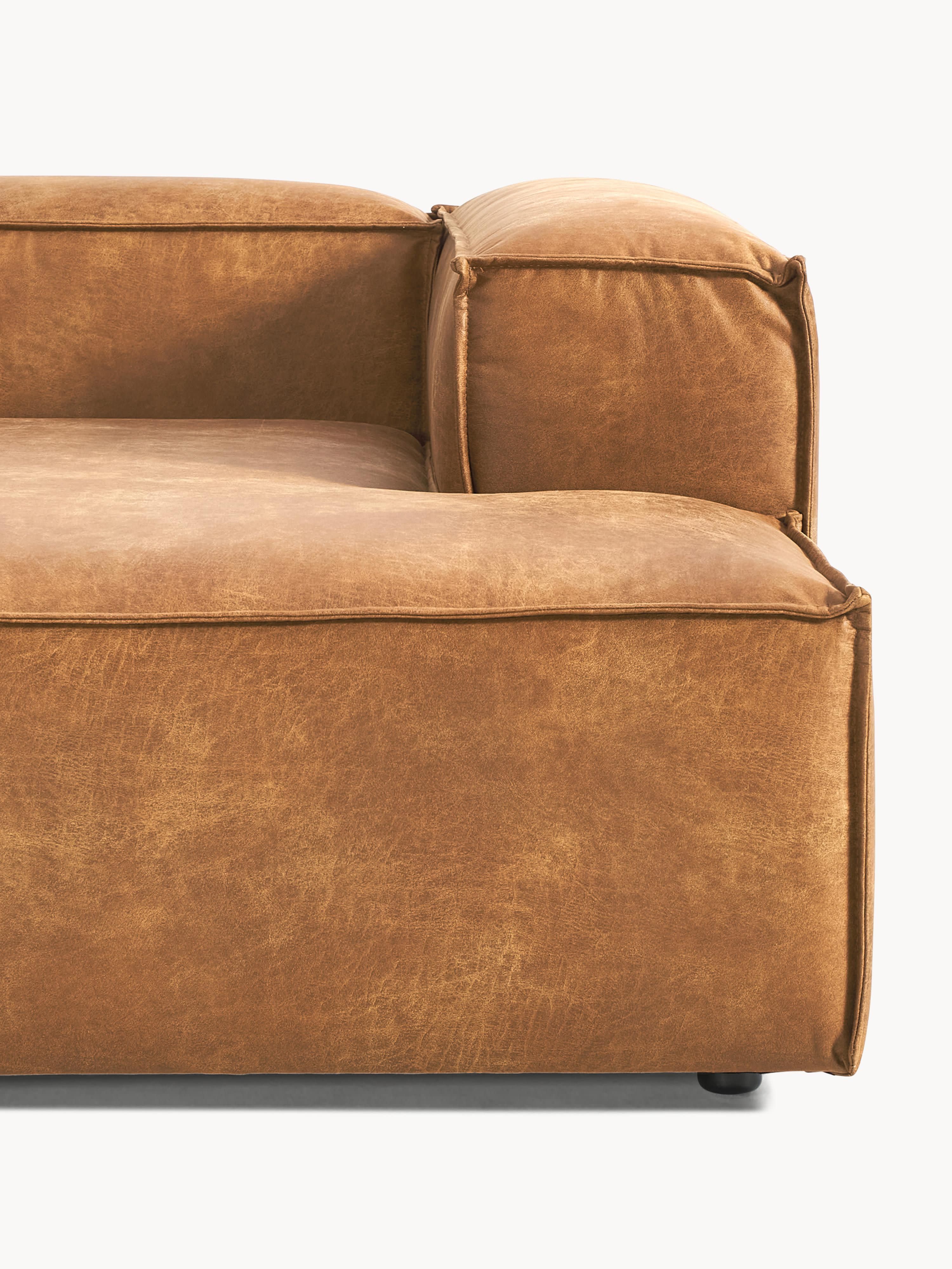 Modulares Ecksofa Lennon (4-Sitzer) aus Leder