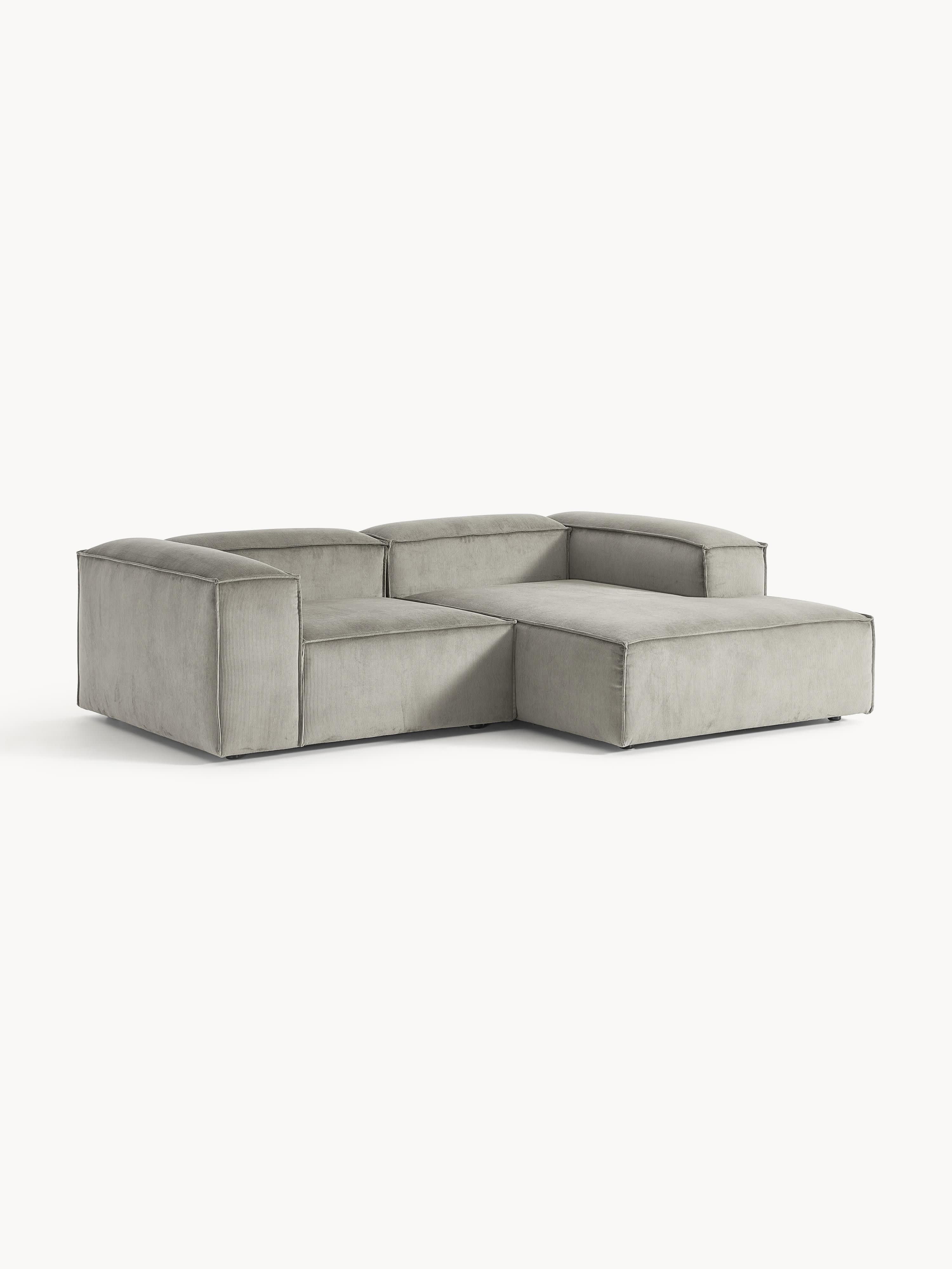 Modulares Ecksofa Lennon (2-Sitzer) aus Cord