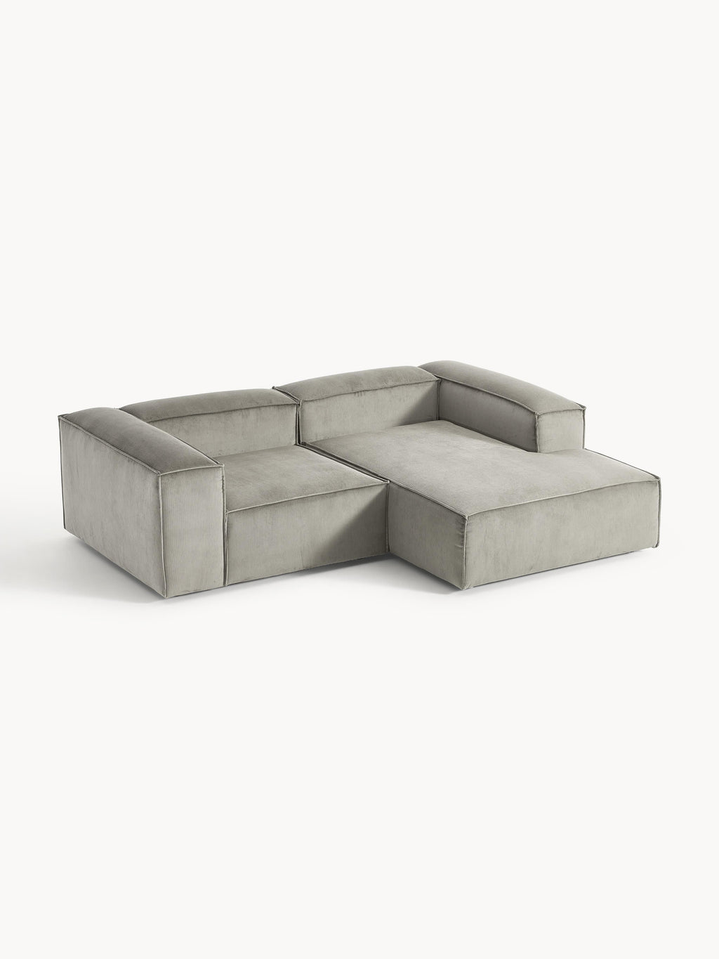 Modulares Ecksofa Lennon (2-Sitzer) aus Cord