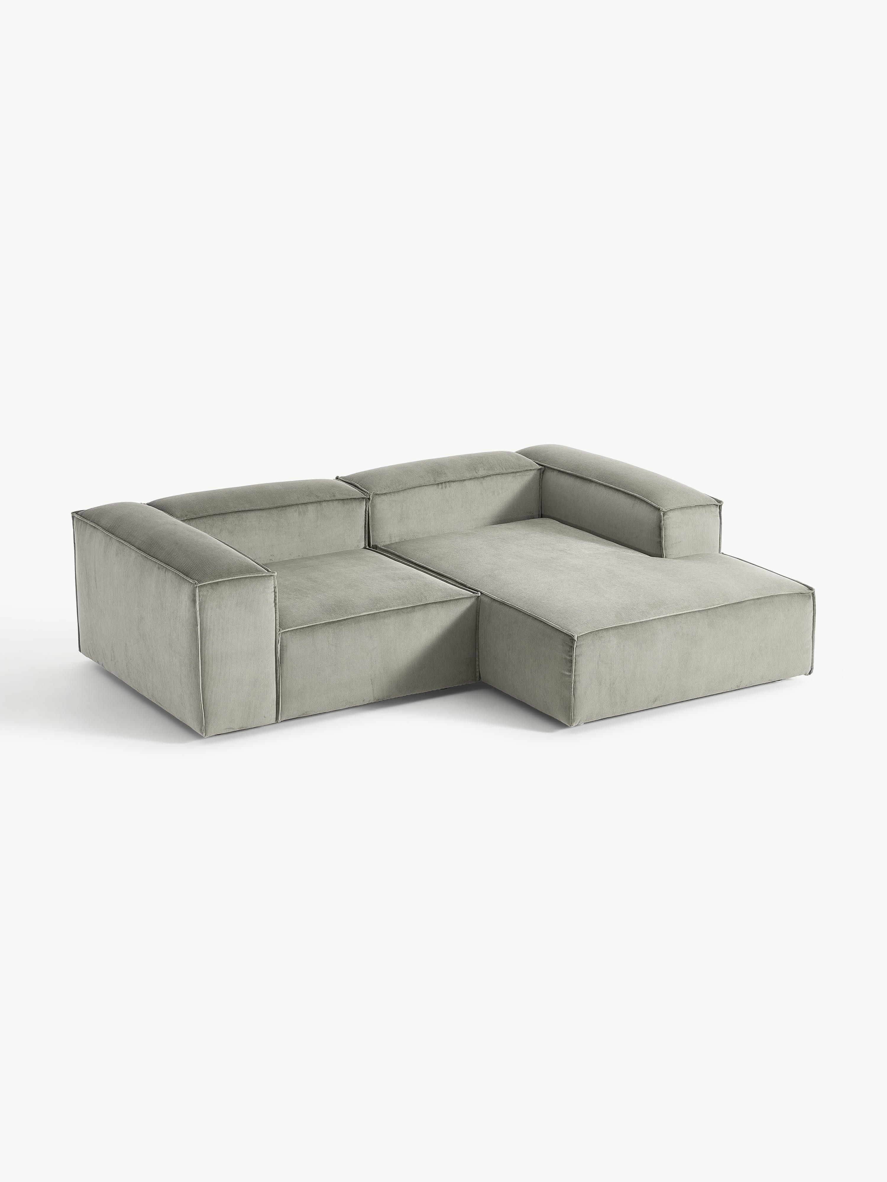 Modulares Ecksofa Lennon (2-Sitzer) aus Cord