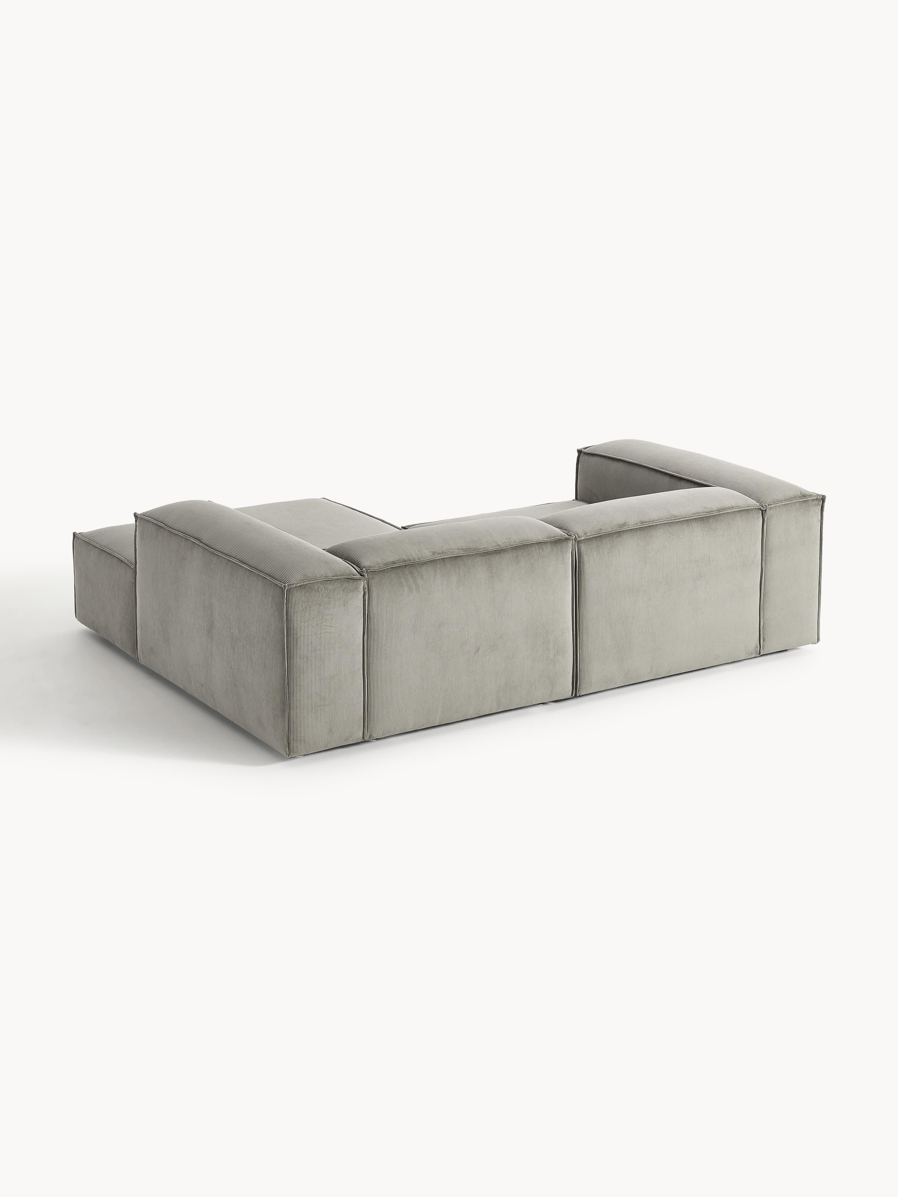 Modulares Ecksofa Lennon (2-Sitzer) aus Cord