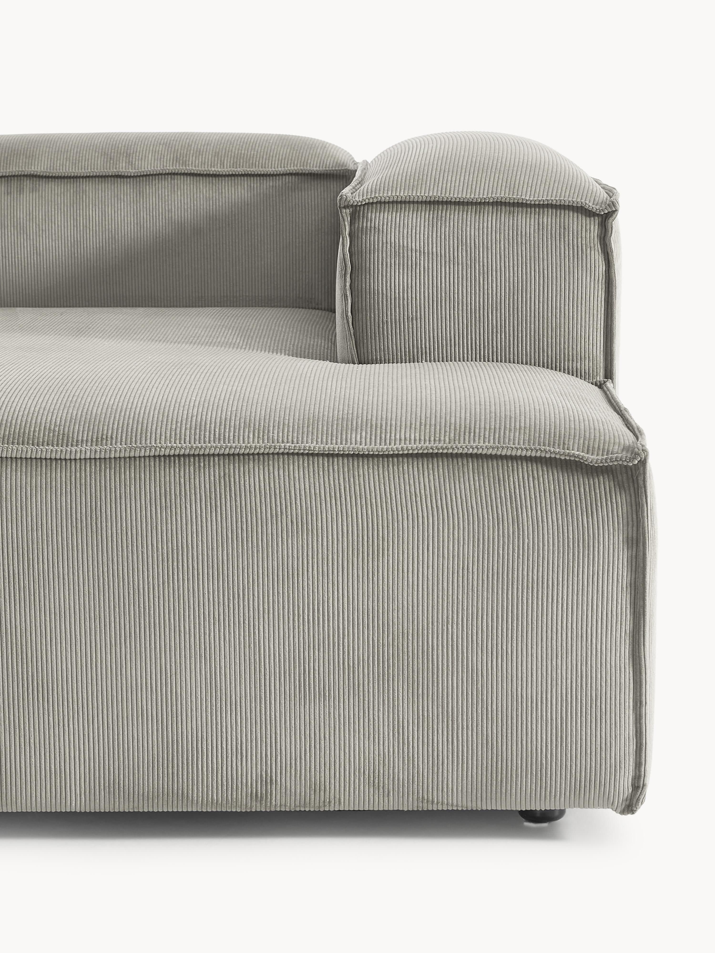 Modulares Ecksofa Lennon (2-Sitzer) aus Cord