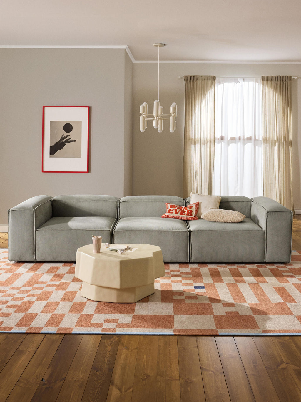Modulares Sofa Lennon (4-Sitzer) aus Cord