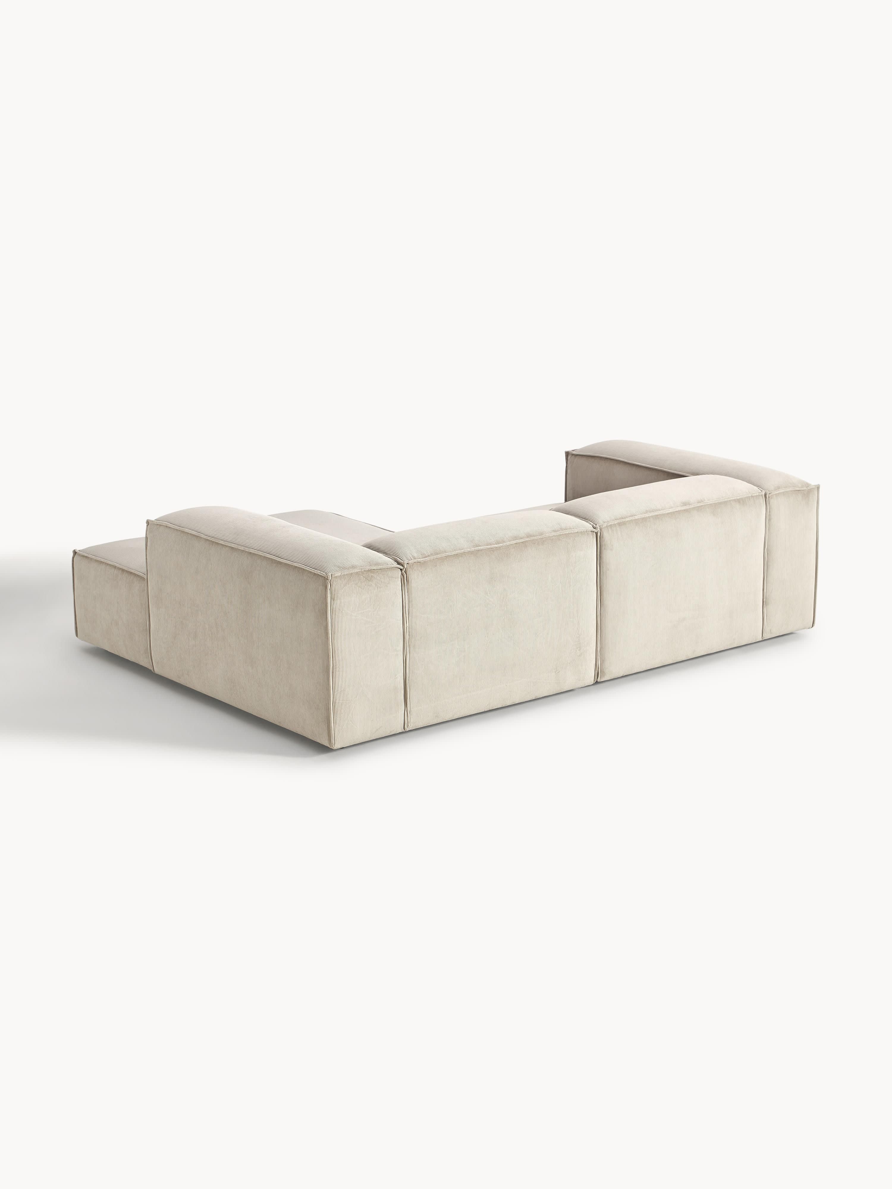 Modulares Ecksofa Lennon (2-Sitzer) aus Cord