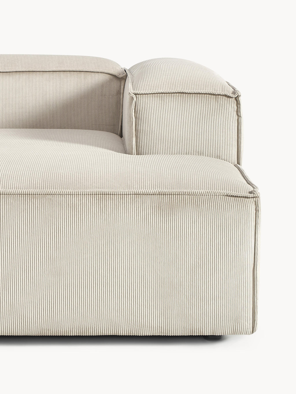 Modulares Ecksofa Lennon (2-Sitzer) aus Cord