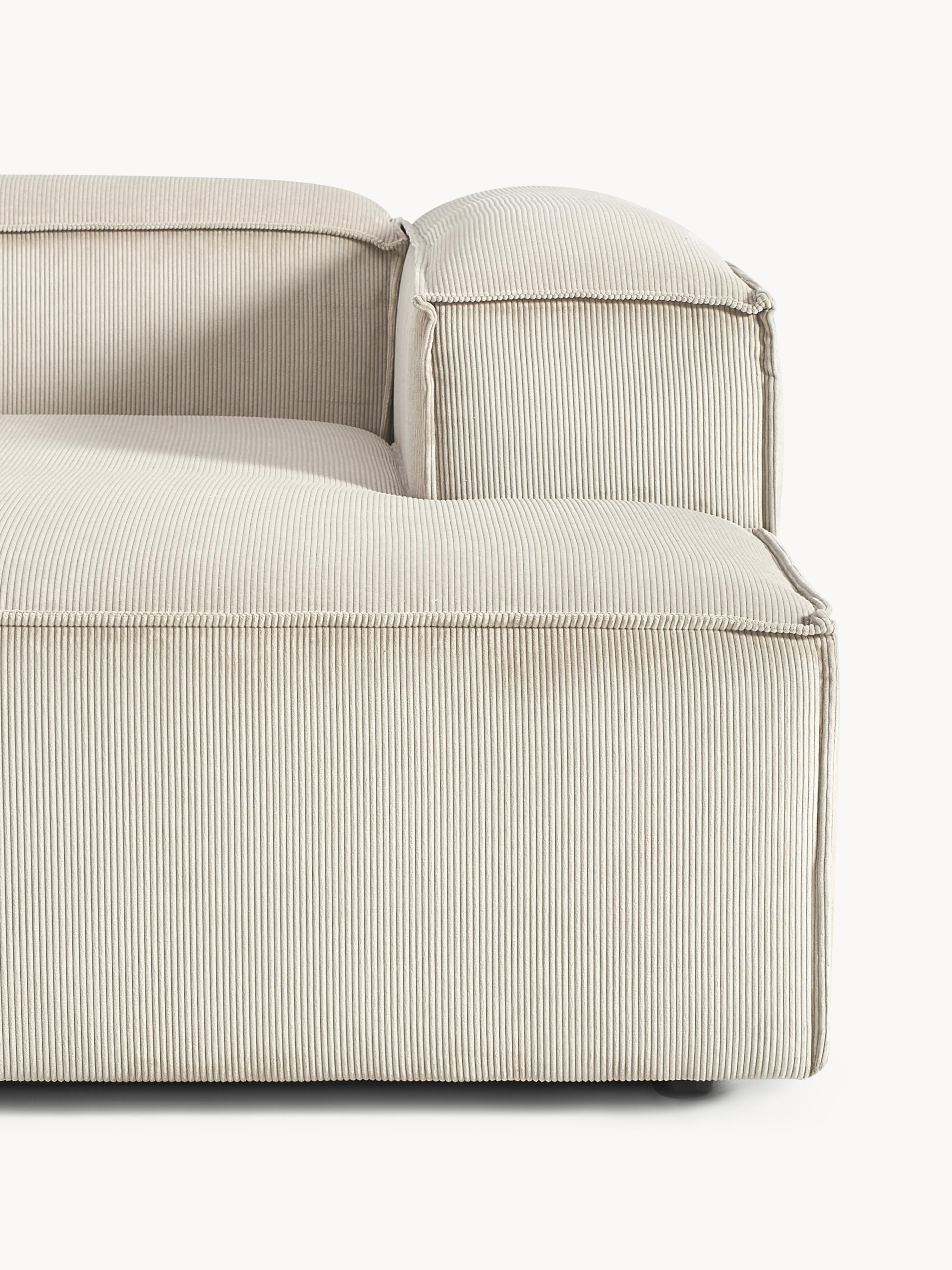 Modulares Ecksofa Lennon (2-Sitzer) aus Cord