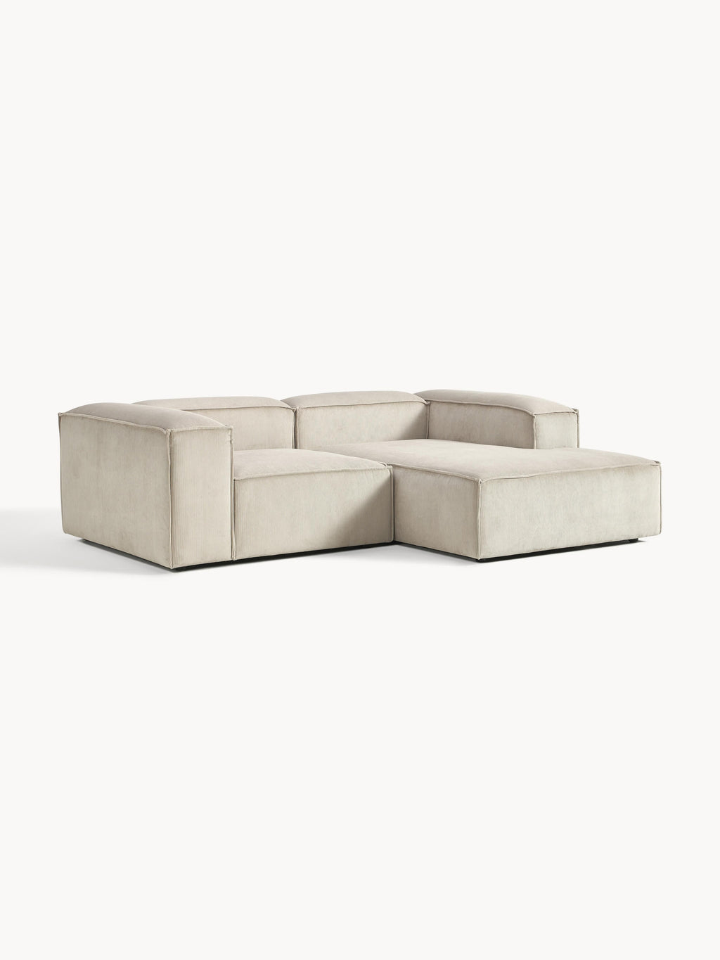 Modulares Ecksofa Lennon (2-Sitzer) aus Cord