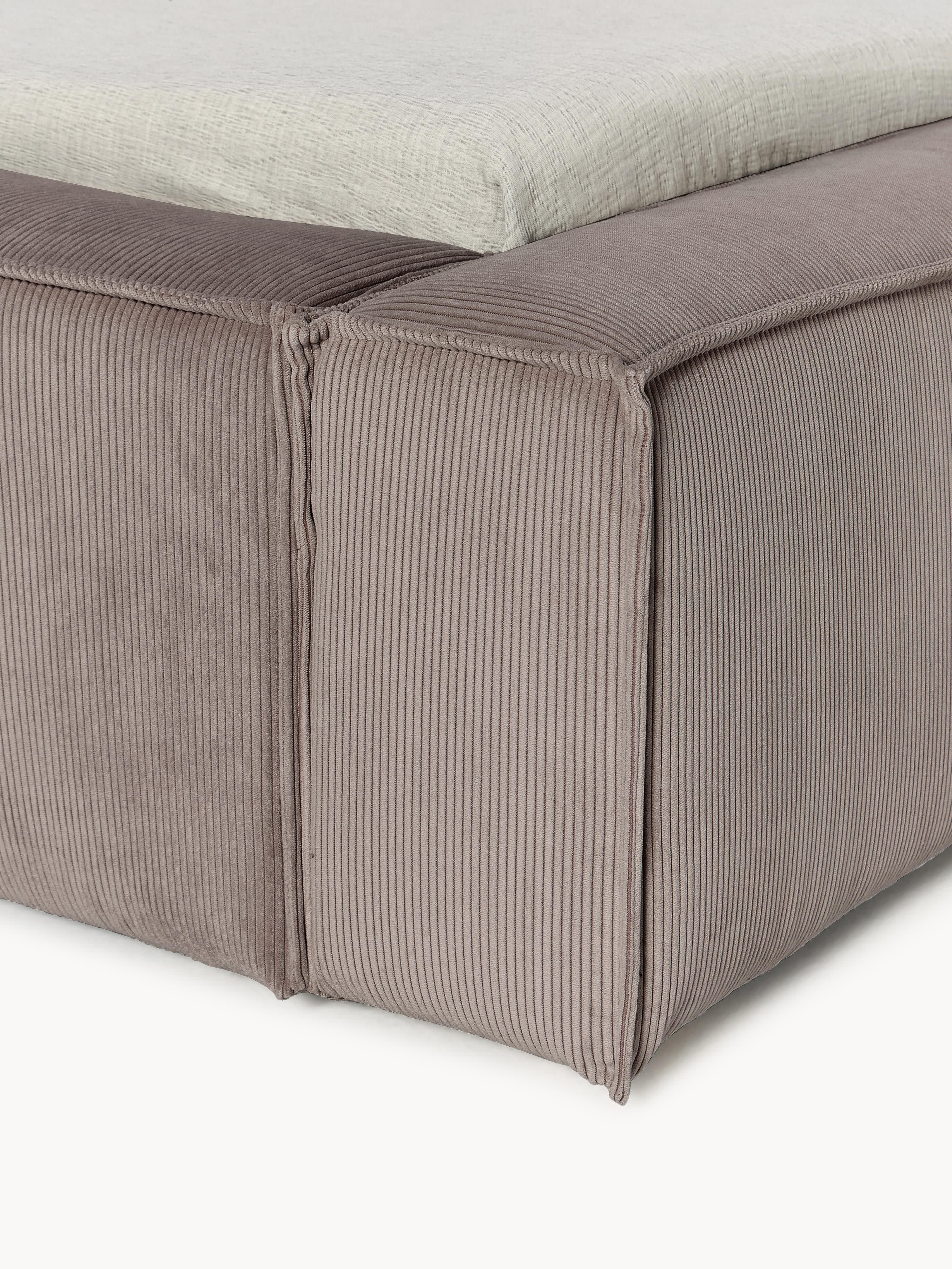 Polsterbett Lennon aus Cord
