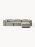 Galeriebild 1 - Modulares Sofa Lennon (4-Sitzer) aus Cord mit Hocker (links/rechts)