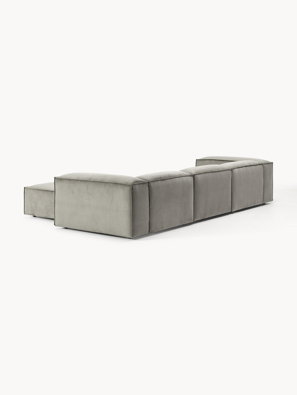 Modulares Sofa Lennon (4-Sitzer) aus Cord mit Hocker (links/rechts)
