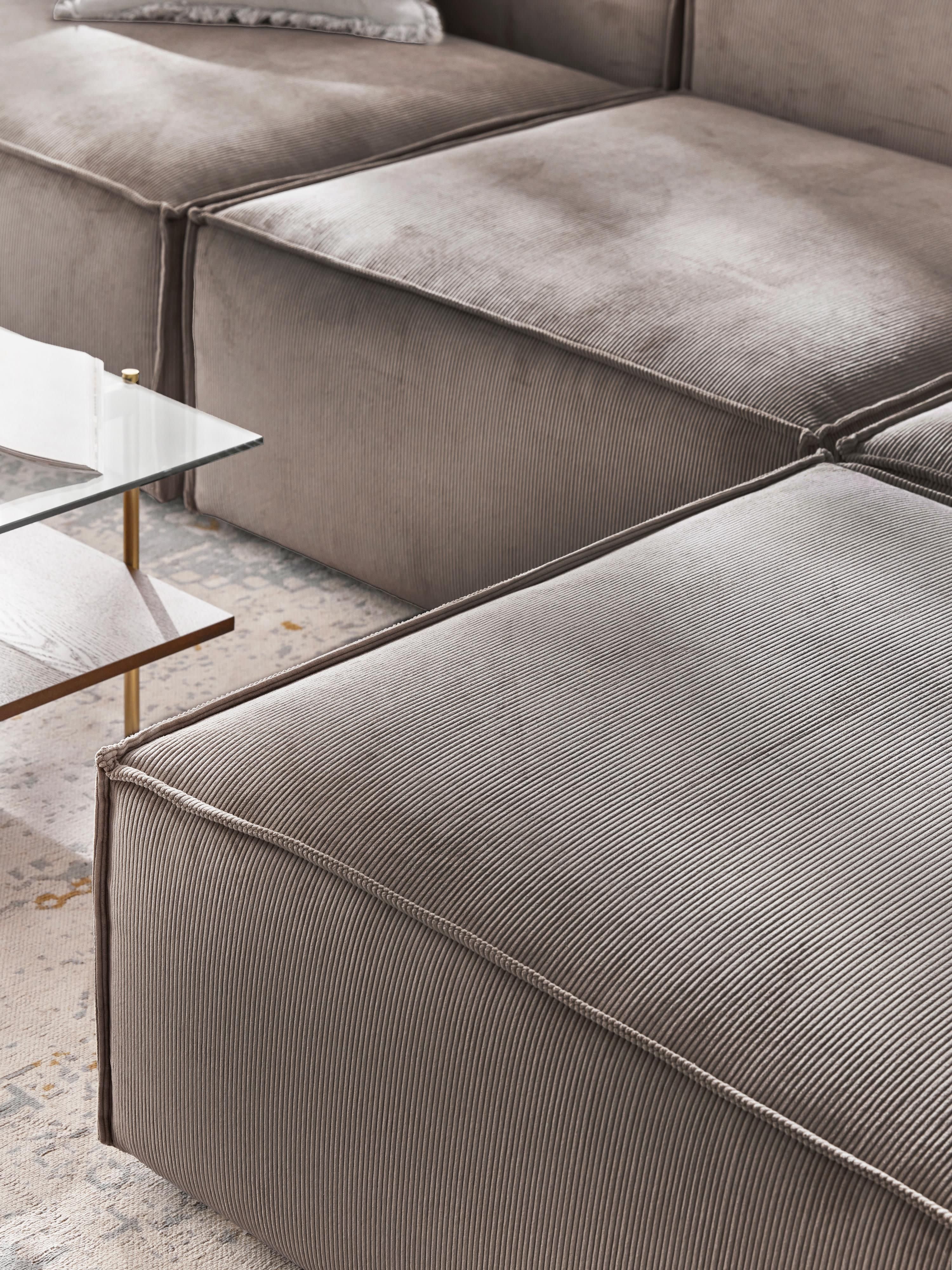 Sofa-Hocker Lennon aus Cord