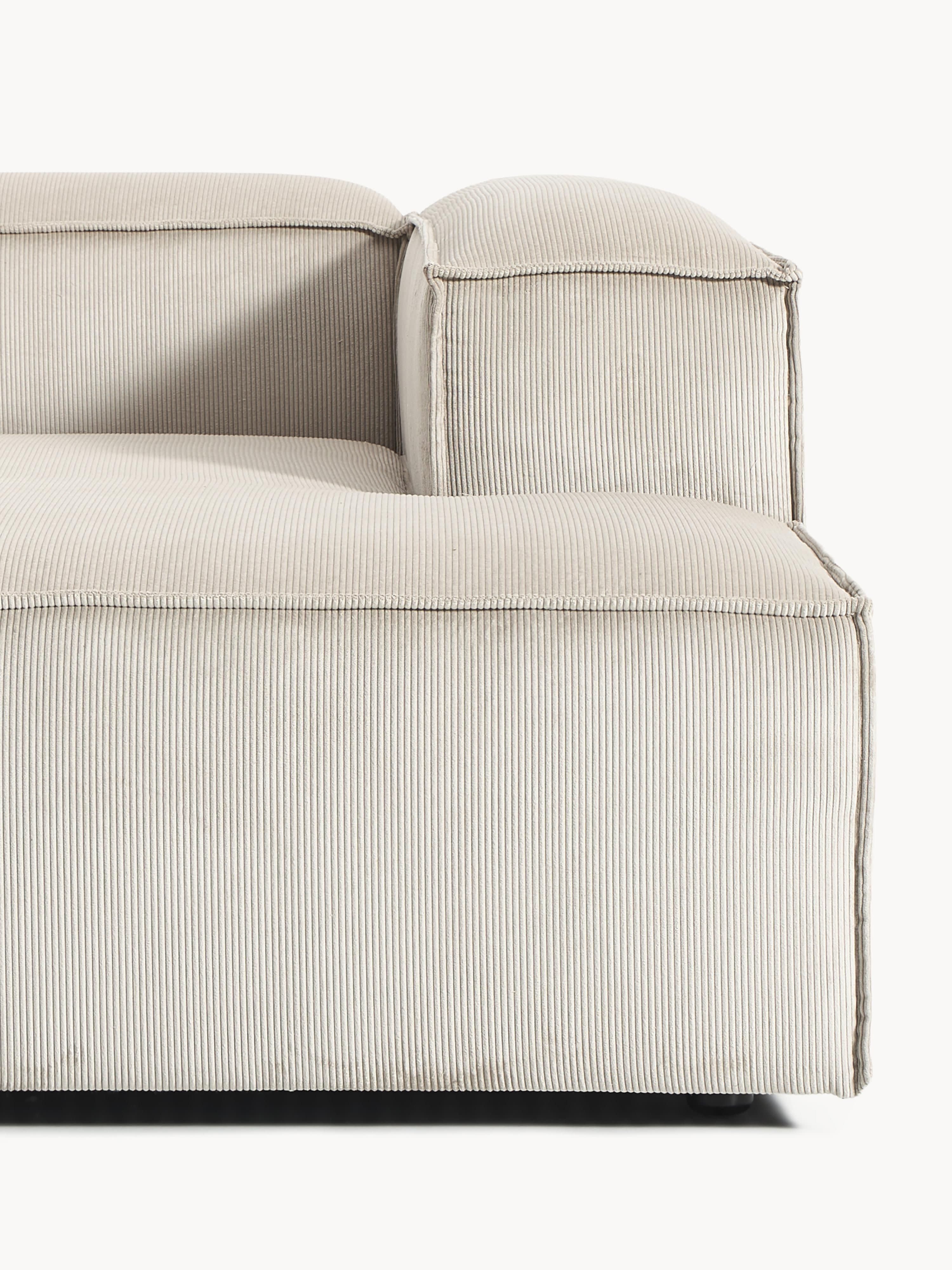 Modulares Ecksofa Lennon (4-Sitzer) aus Cord
