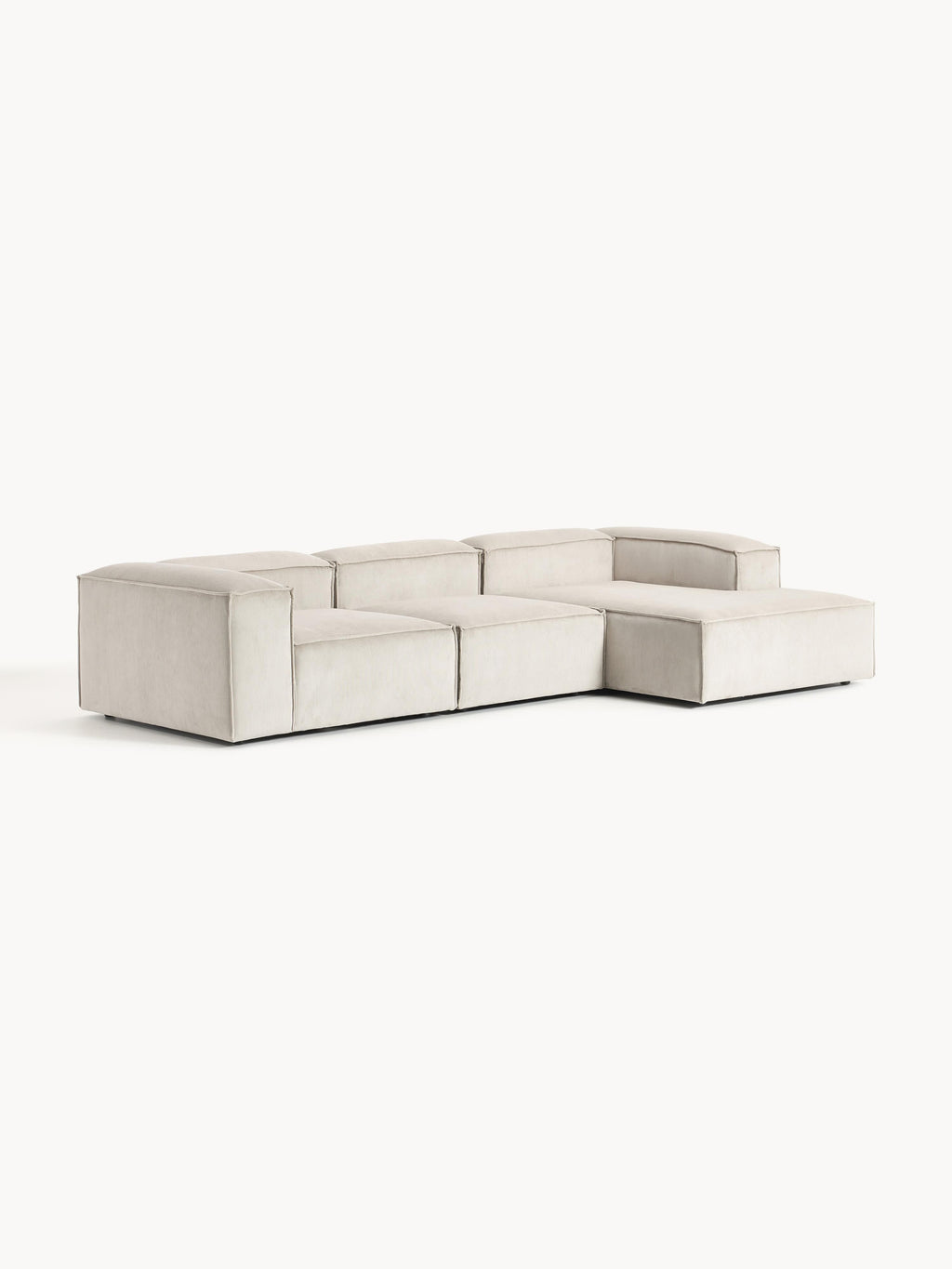 Modulares Ecksofa Lennon (4-Sitzer) aus Cord