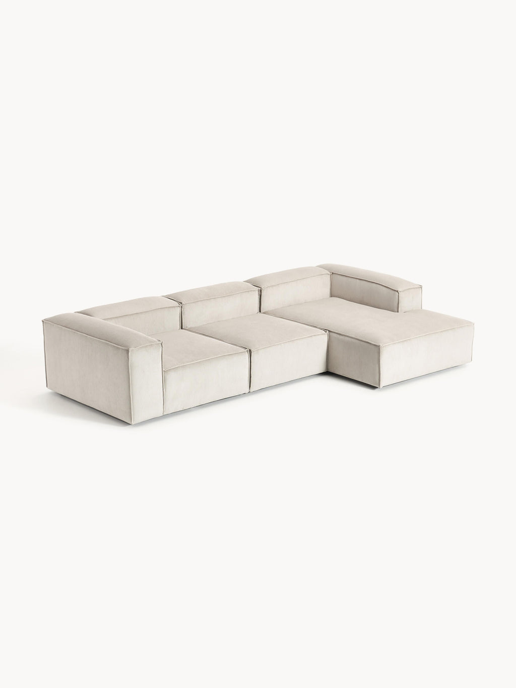 Modulares Ecksofa Lennon (4-Sitzer) aus Cord