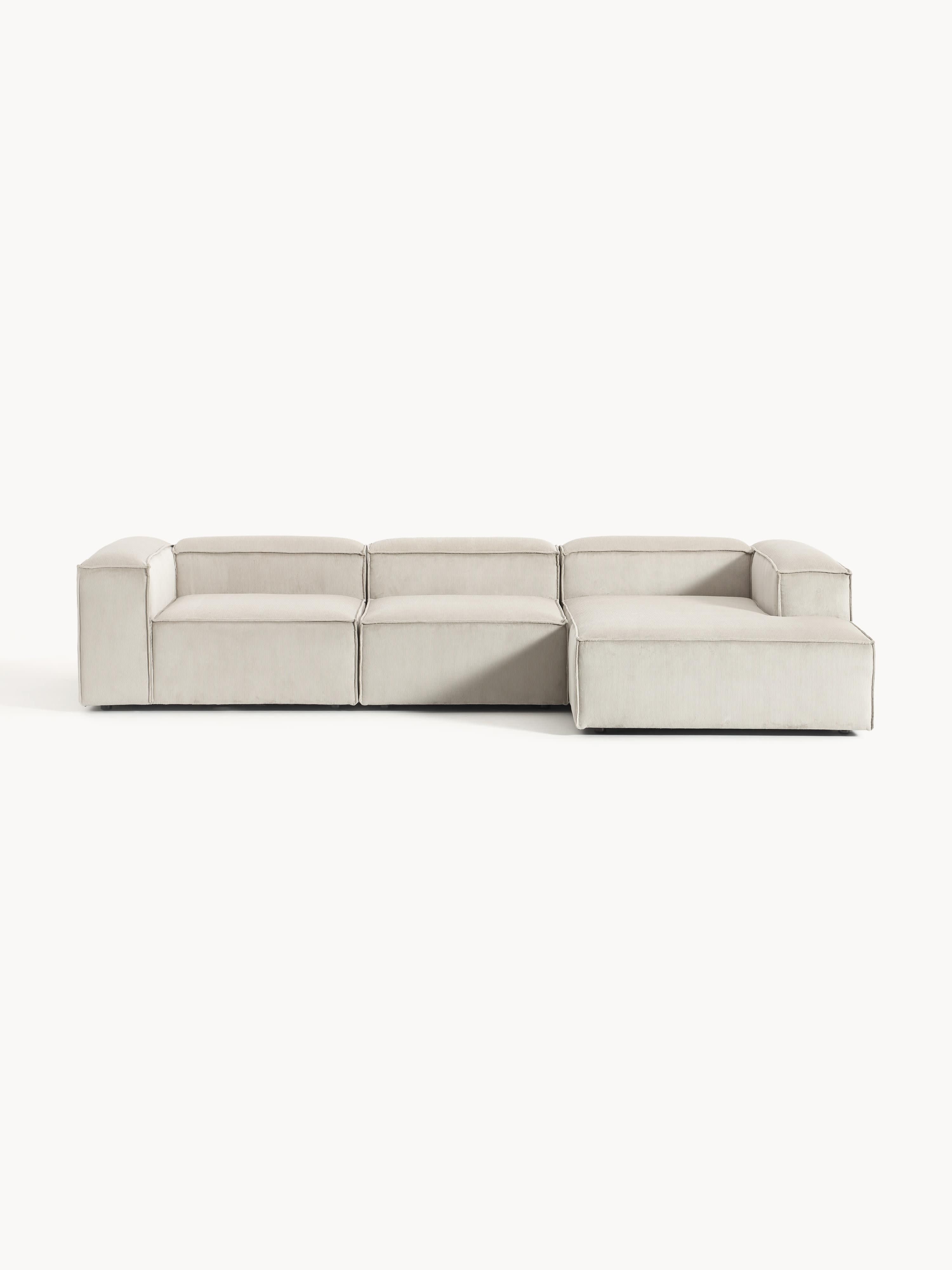 Galeriebild 1 - Modulares Ecksofa Lennon (4-Sitzer) aus Cord