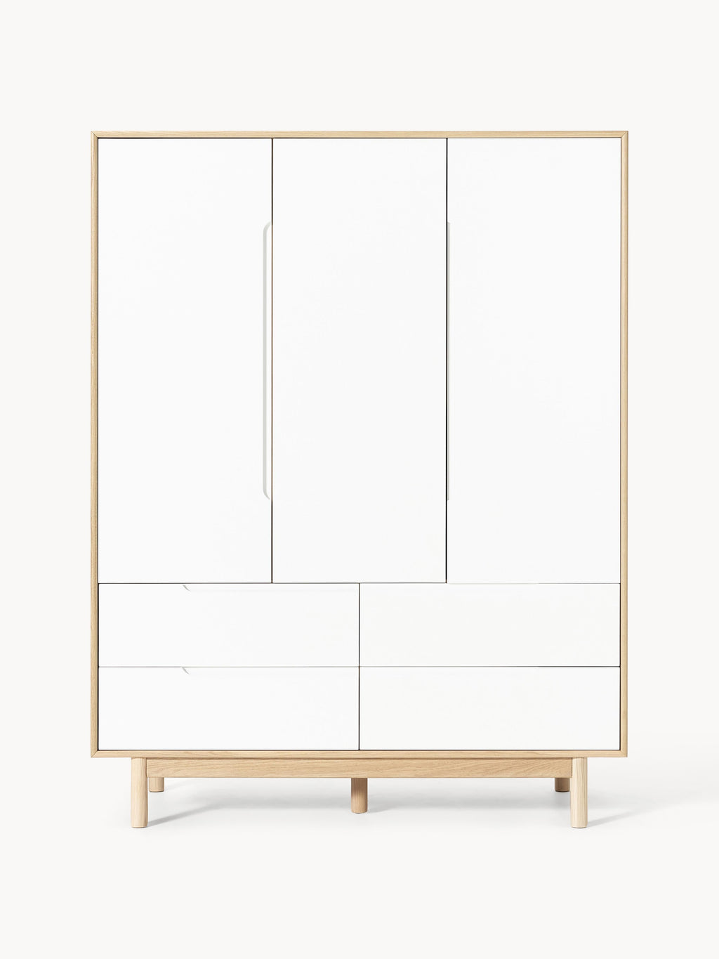 Kleiderschrank Cassy, 3-türig