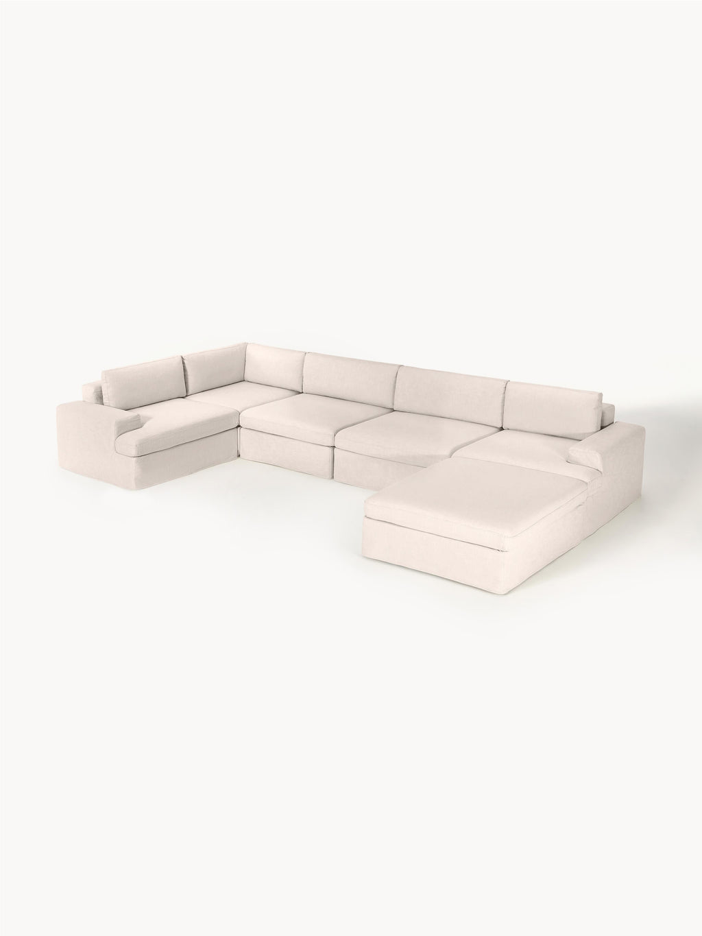 Galeriebild 1 - Modulares XL Sofa Russell mit abnehmbaren Bezügen